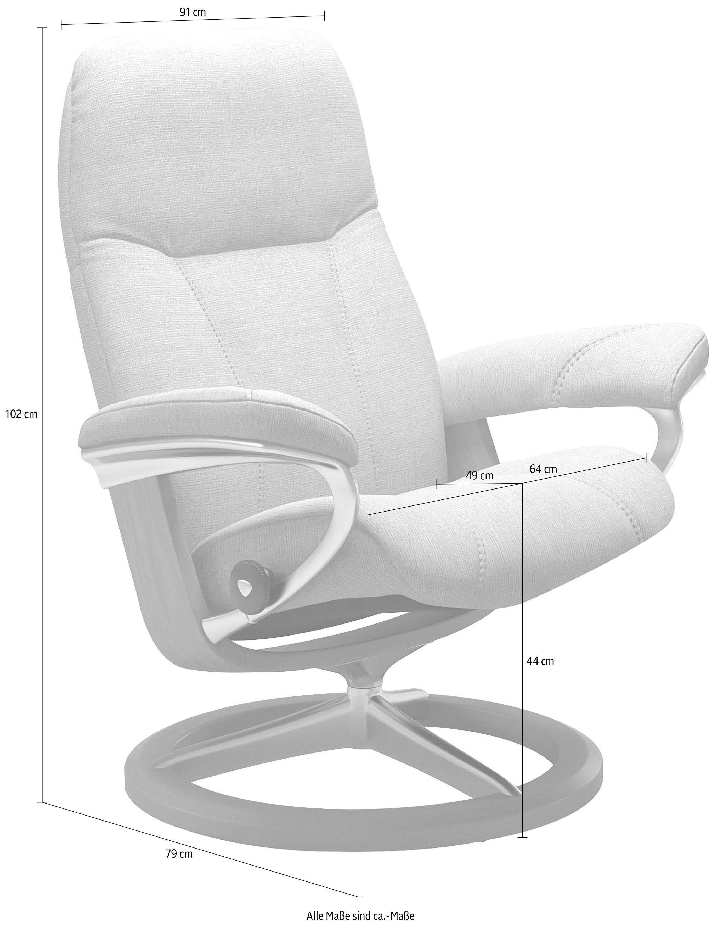 Stressless® mit Größe Gestell Consul, Base, Schwarz L, Relaxsessel Signature