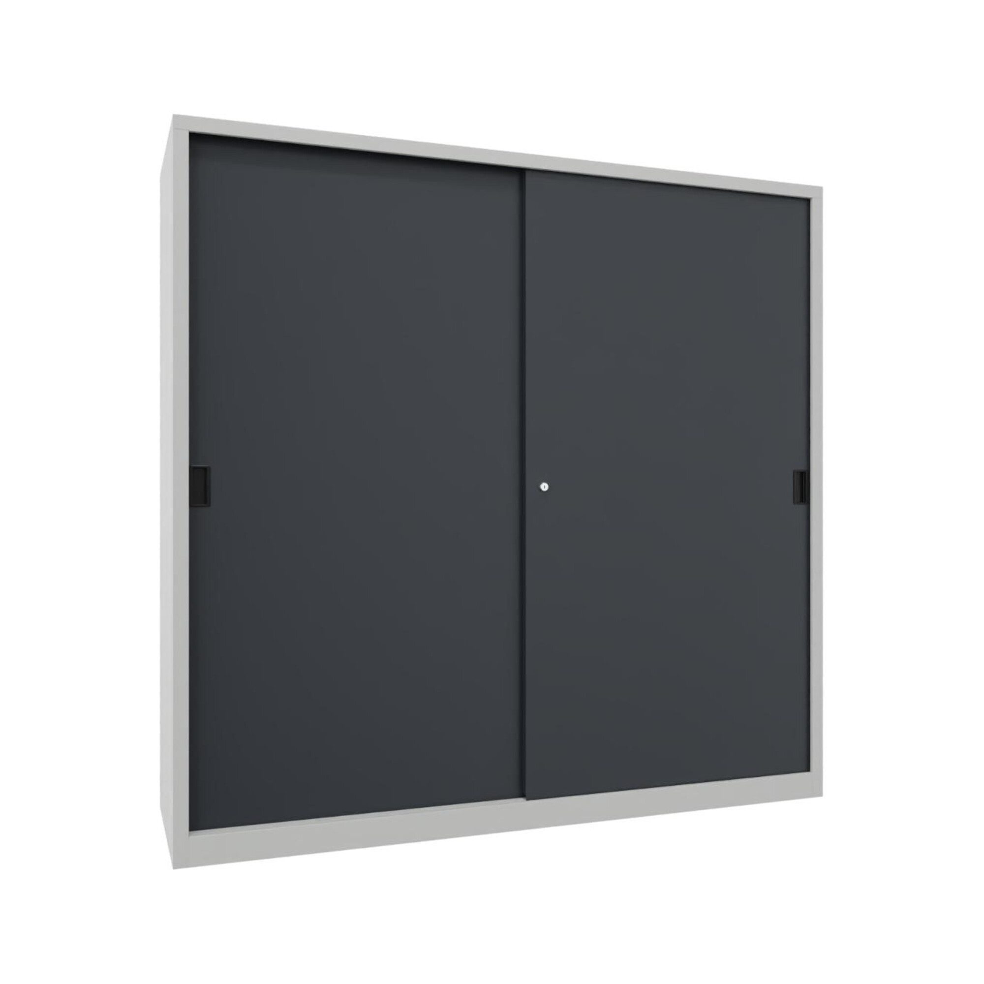 Pavoy Schiebetürenschrank Pavoy Schiebetürenschrank, 1950x2000x600 mm, 8 Böden verzinkt, RAL 703