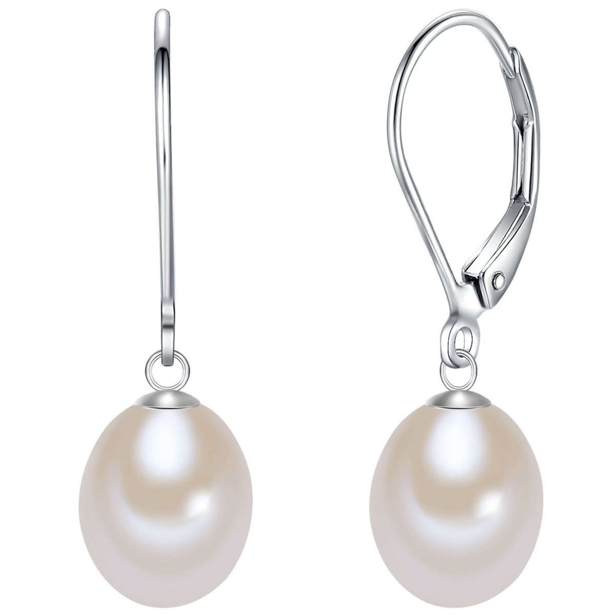 Lulu & Jane Perlenohrringe silber, Sterling Silber