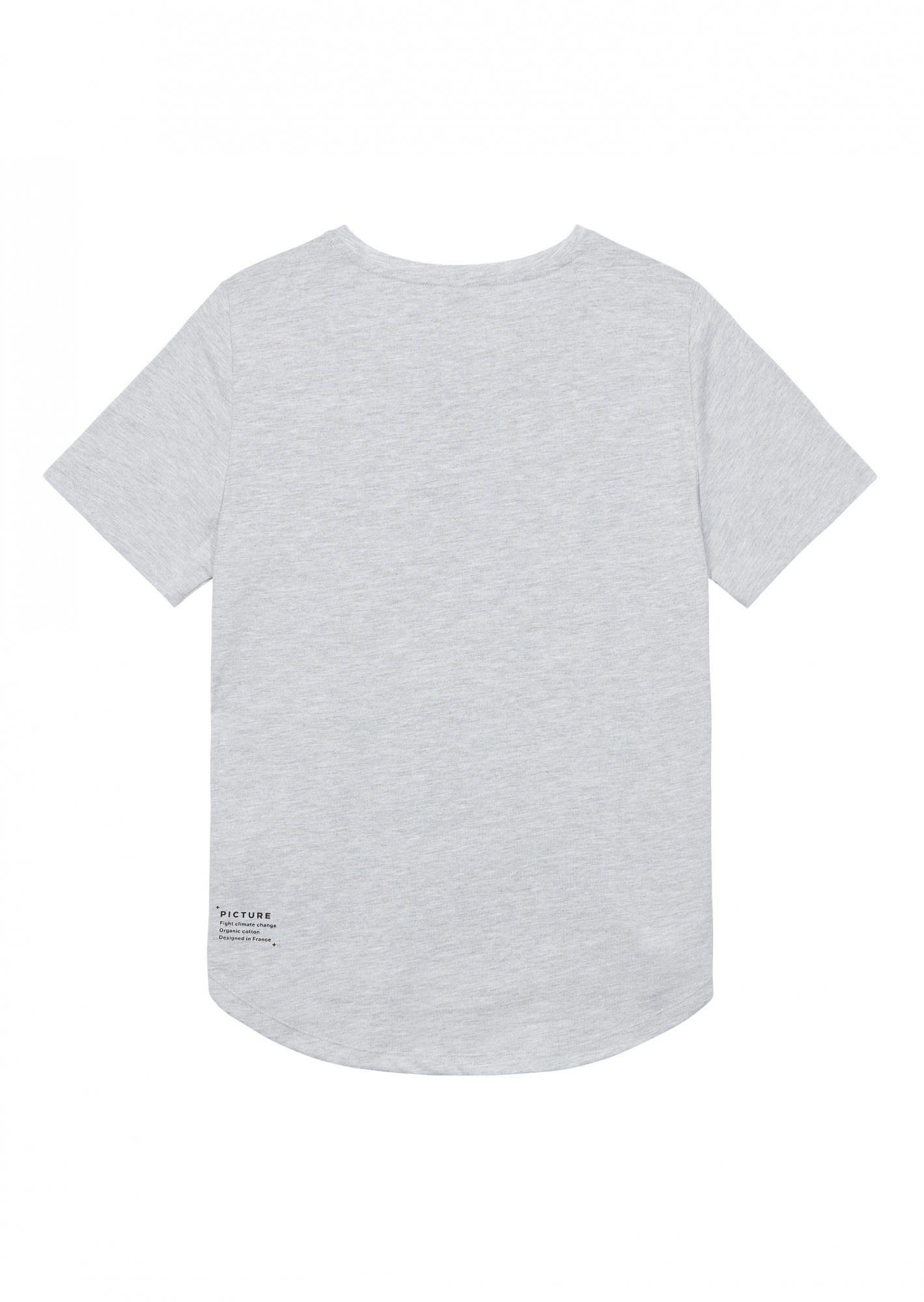 Melange Grey Tee W Fall T-Shirt Picture Regular Kurzarm-Shirt Picture Damen