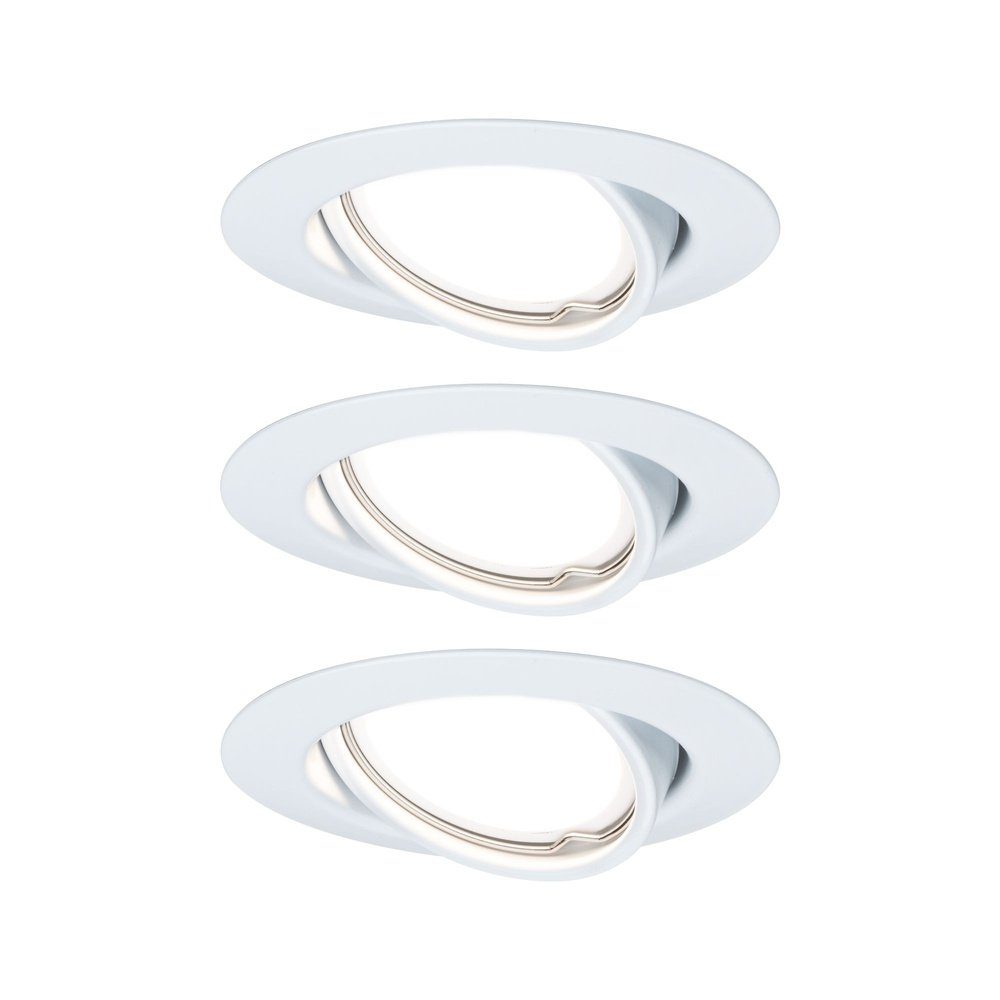 Paulmann Einbauleuchte Paulmann 93422 Base Einbauleuchte 3er Set LED GU10 15 W Weiß