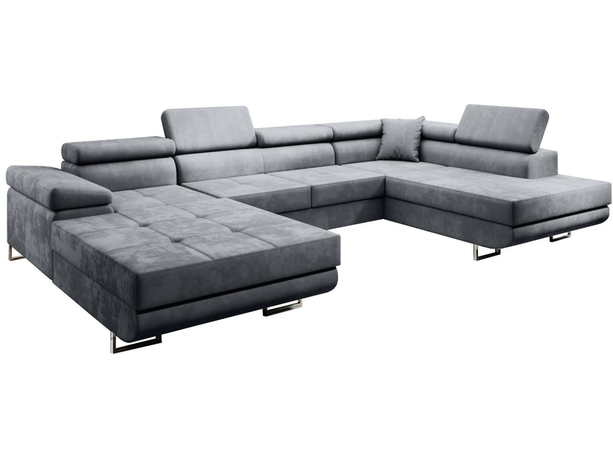 Beautysofa Ecksofa VILD U, U-Form Ecksofa im modernes Stil, Polstersofa, XXL Eckcouch für Wohnzimmer, mit Schlaffunktion + Bettkasten
