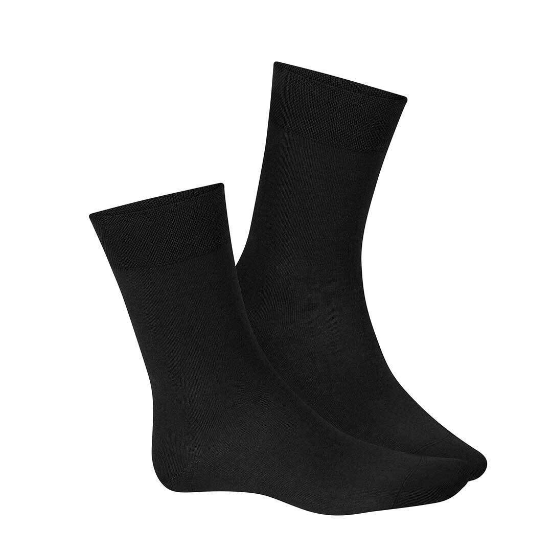 Hudson Basicsocken RELAX EXQUISIT (1-Paar) aus Socken Black 97% Herren 0005 feinster Baumwolle