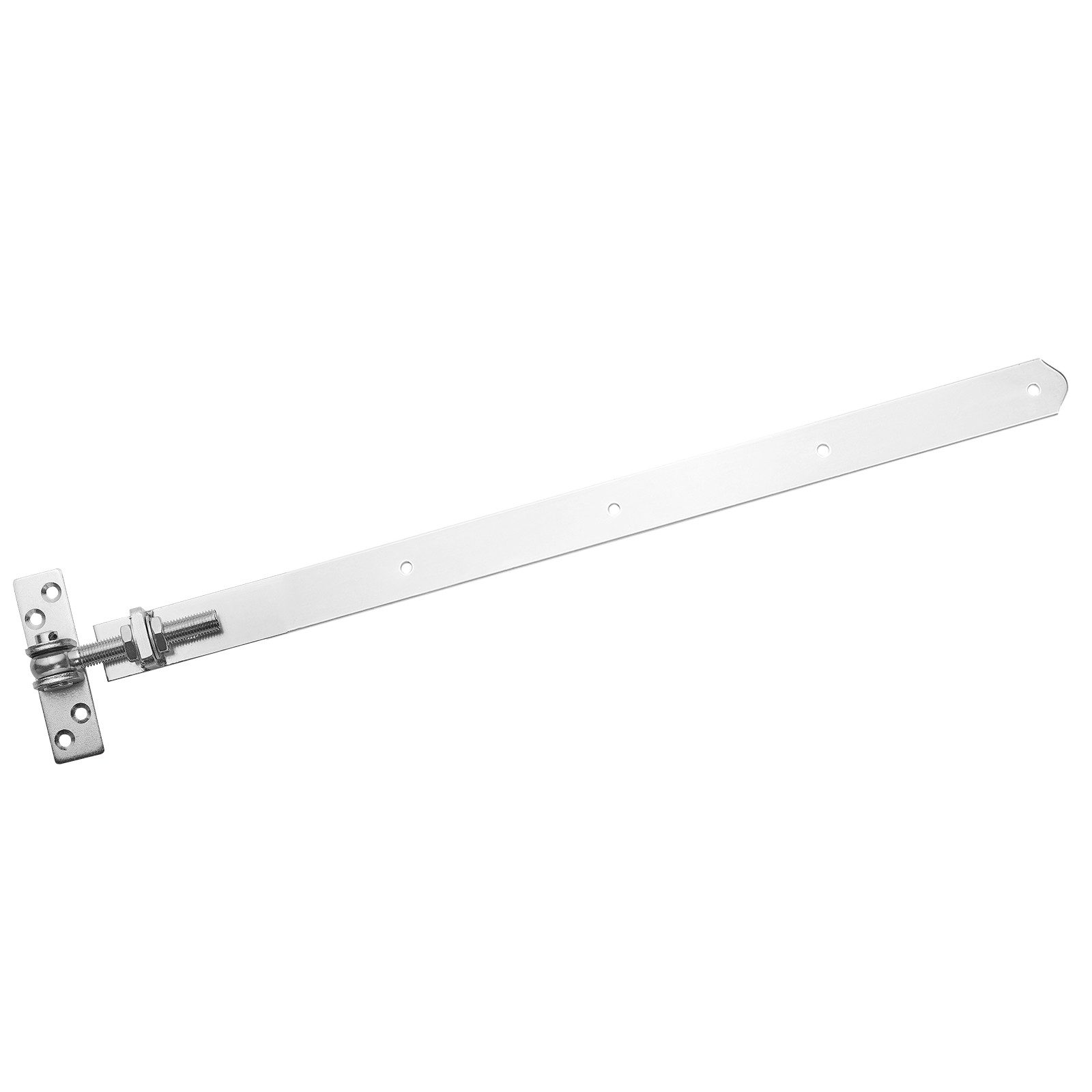 SO-TECH® Torbeschlag Gartentorscharnier verstellbar Stahl verzinkt (2 St), Länge 695 - 750 mm, M16-Gewinde
