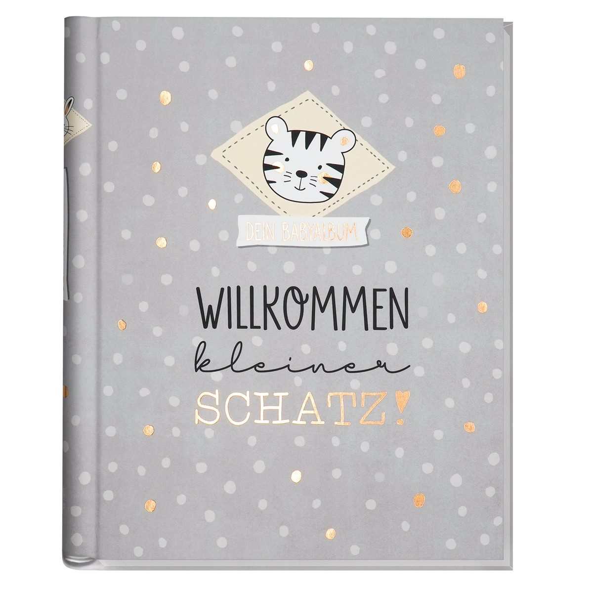 Häfft Fotoalbum Häfft Babyalbum Willkommen kleiner Schatz 24,5x20cm