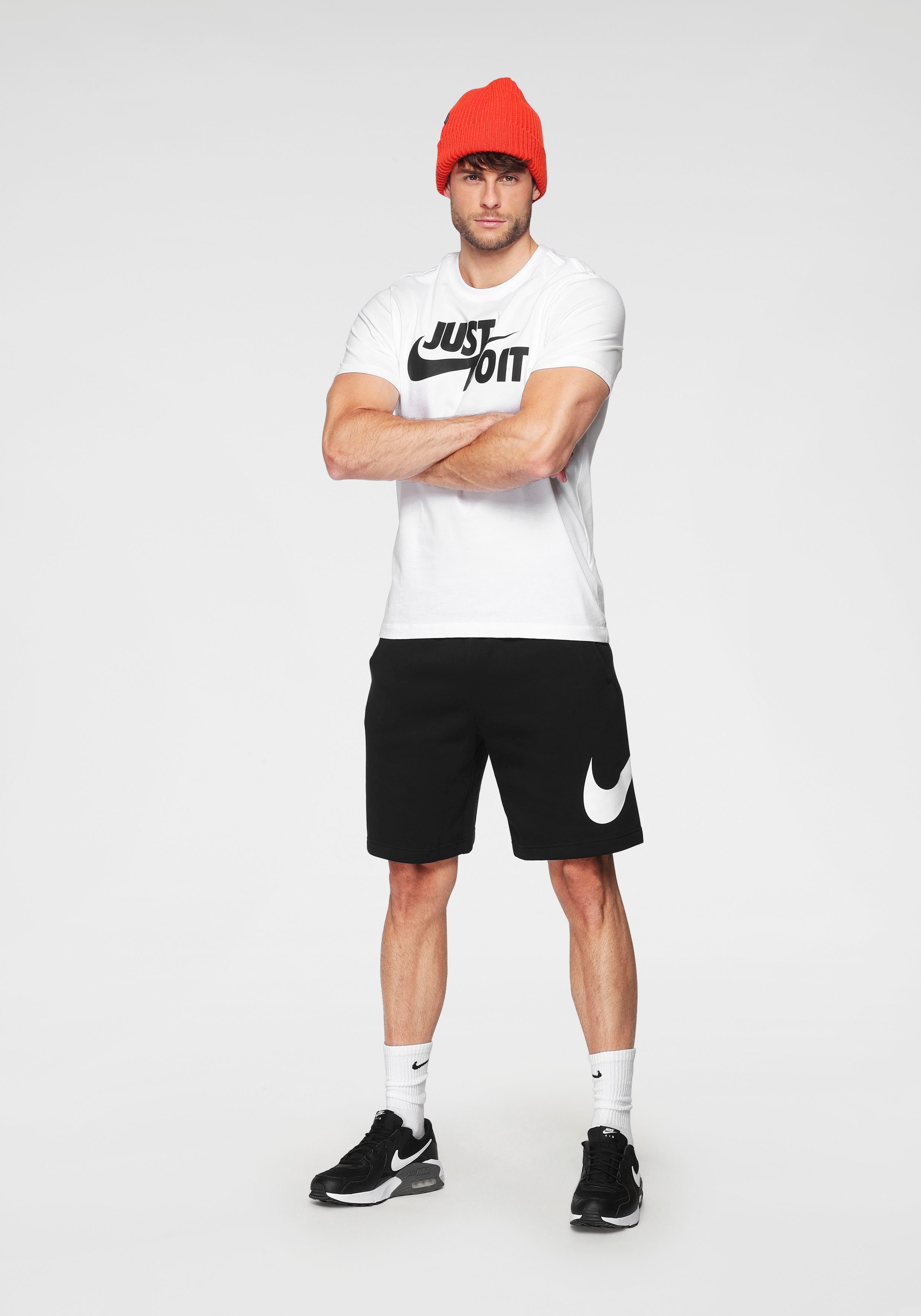 MEN'S White/ Nike Black T-SHIRT JDI Sportswear T-Shirt