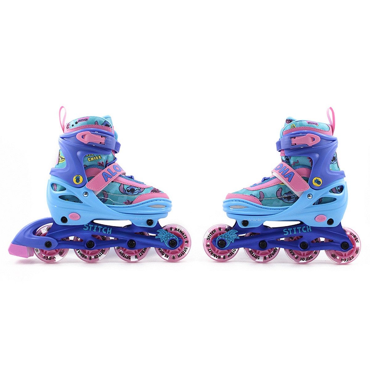 Lilo & Stitch Inlineskates 3-in-1 verstellbar mit LED Rollen und Aluminiumrahmen für Kinder – Bild 2 von 5