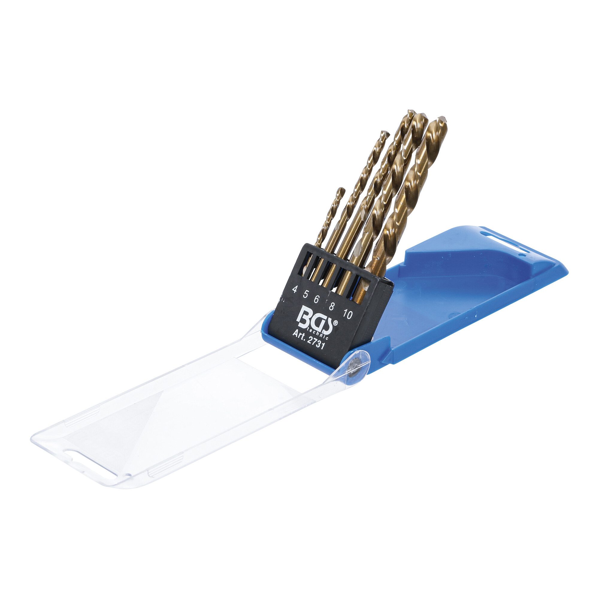 BGS technic Metallbohrer BGS Bohrer-Satz linksschneidend, 5-tlg.
