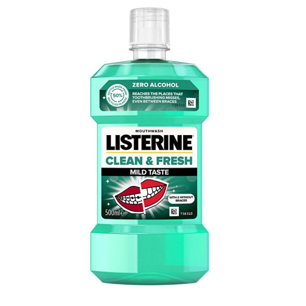Listerine Mundspülung Mouthwash Clean & Fresh Mild Taste, (Packung)