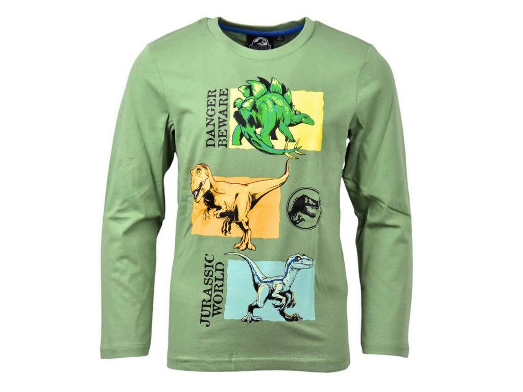 Jurassic World Langarmshirt Longsleeve JURASSIC WORLD Longsleeve Langarm T-Shirt 4-8 Jahre