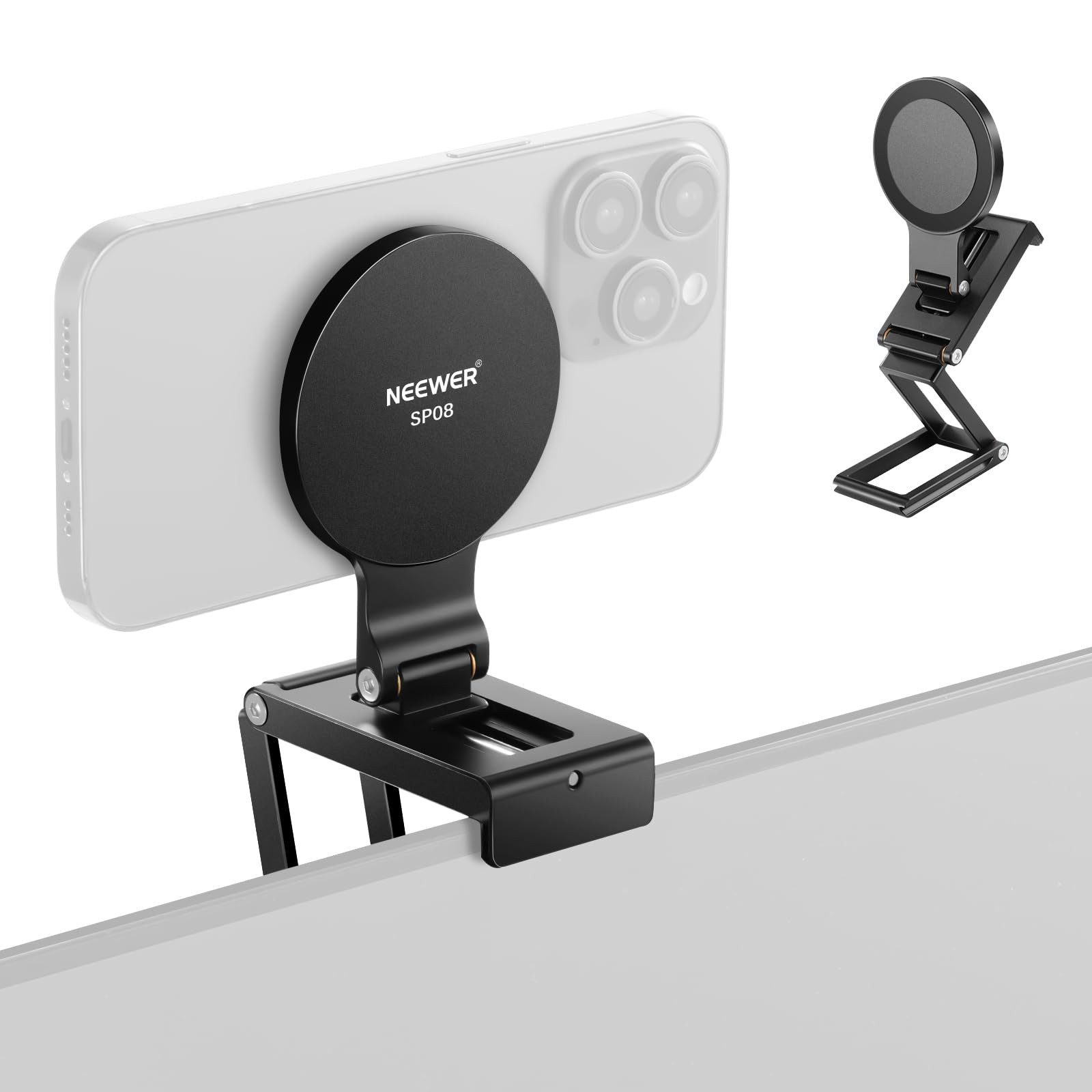 Neewer Handy-Halterung SP08 MagSafe Halterung, Arca Swiss, für iPhone/Samsung, (Packung, Dreifach Design und Arca Basis)