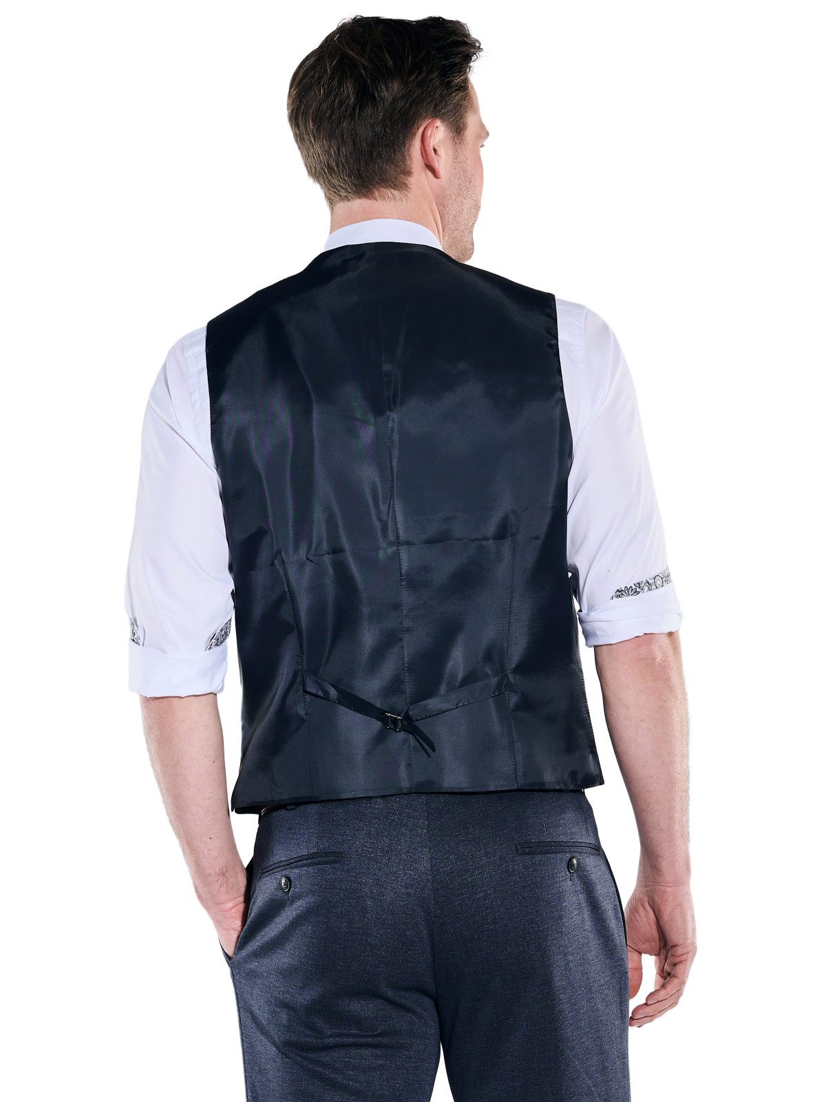 Engbers Anzugweste Herren Anzug-Weste aus flexiblem Warenmaterial, Saphirblau
