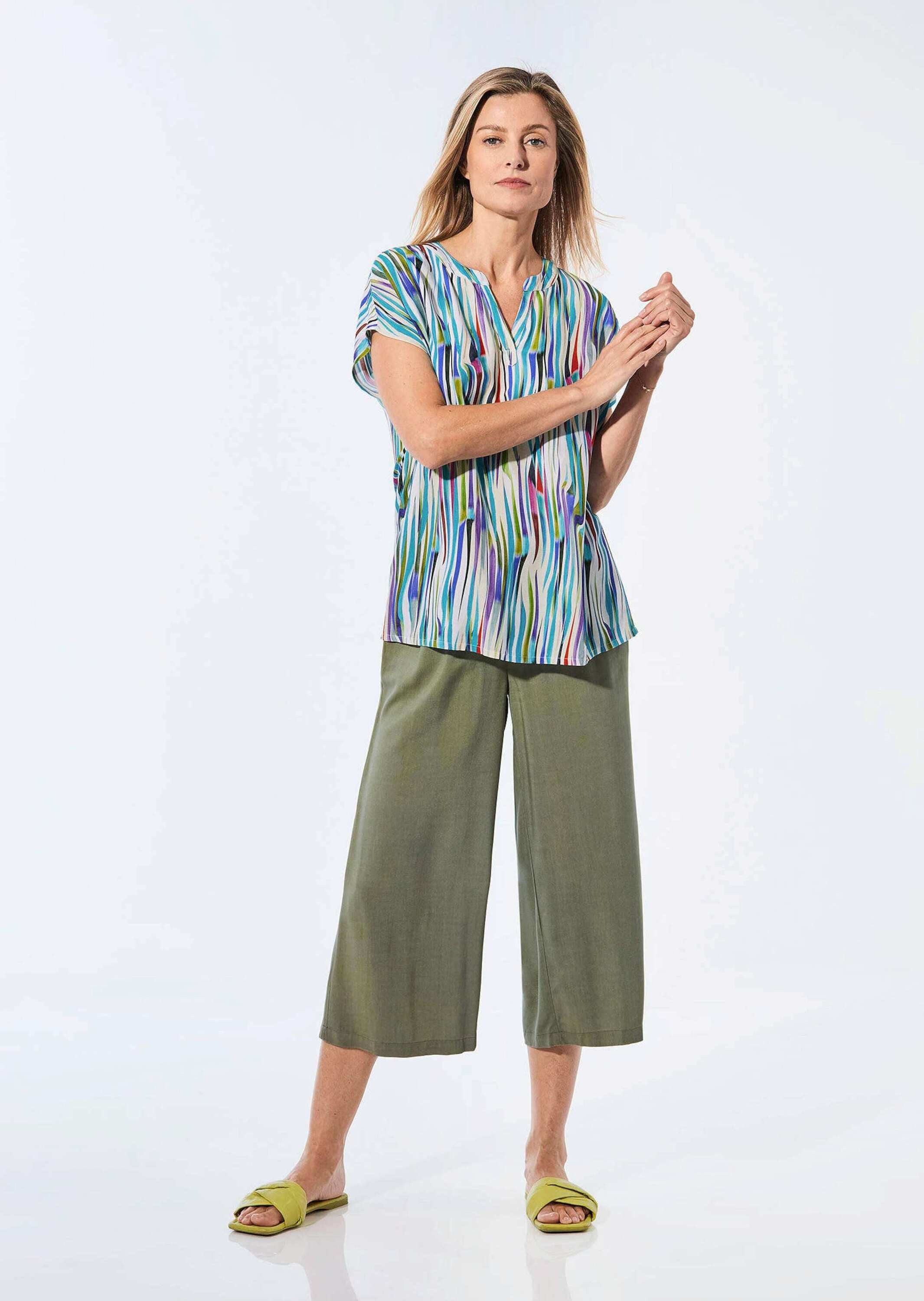 GOLDNER Schlupfbluse Bluse mit Tunika Ausschnitt günstig online kaufen