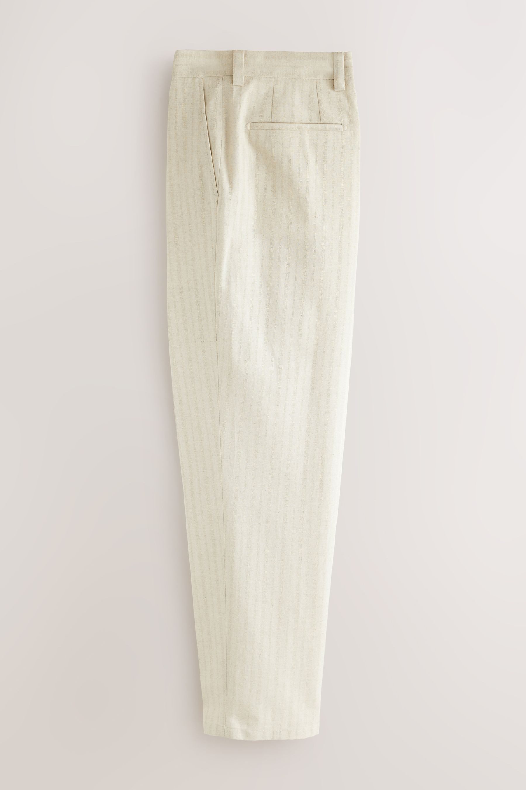 Next Anzughose Relaxed Fit Anzughose mit Streifenstruktur (1-tlg)