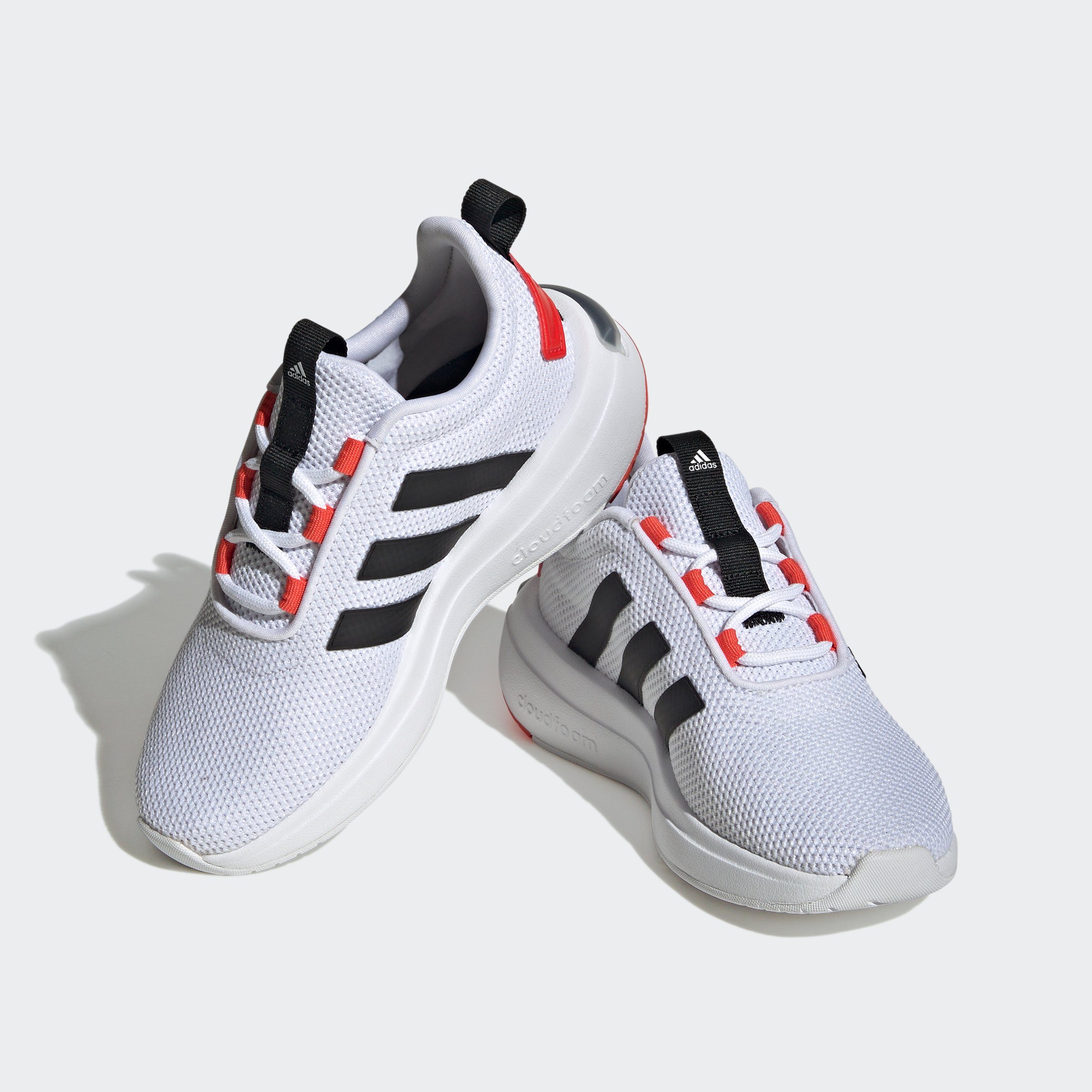 adidas Sportswear RACER TR23 KIDS Sneaker Cloud White / Core Black / Bright Red