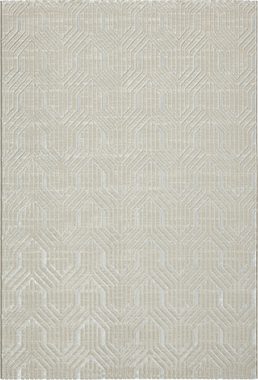 Teppich Mila moderner Teppich, geometrischem Muster, the carpet, Rechteck, Höhe: 8 mm, Kurzflor, Wohnzimmer, Schlafzimmer, Modern, Glanzeffekt