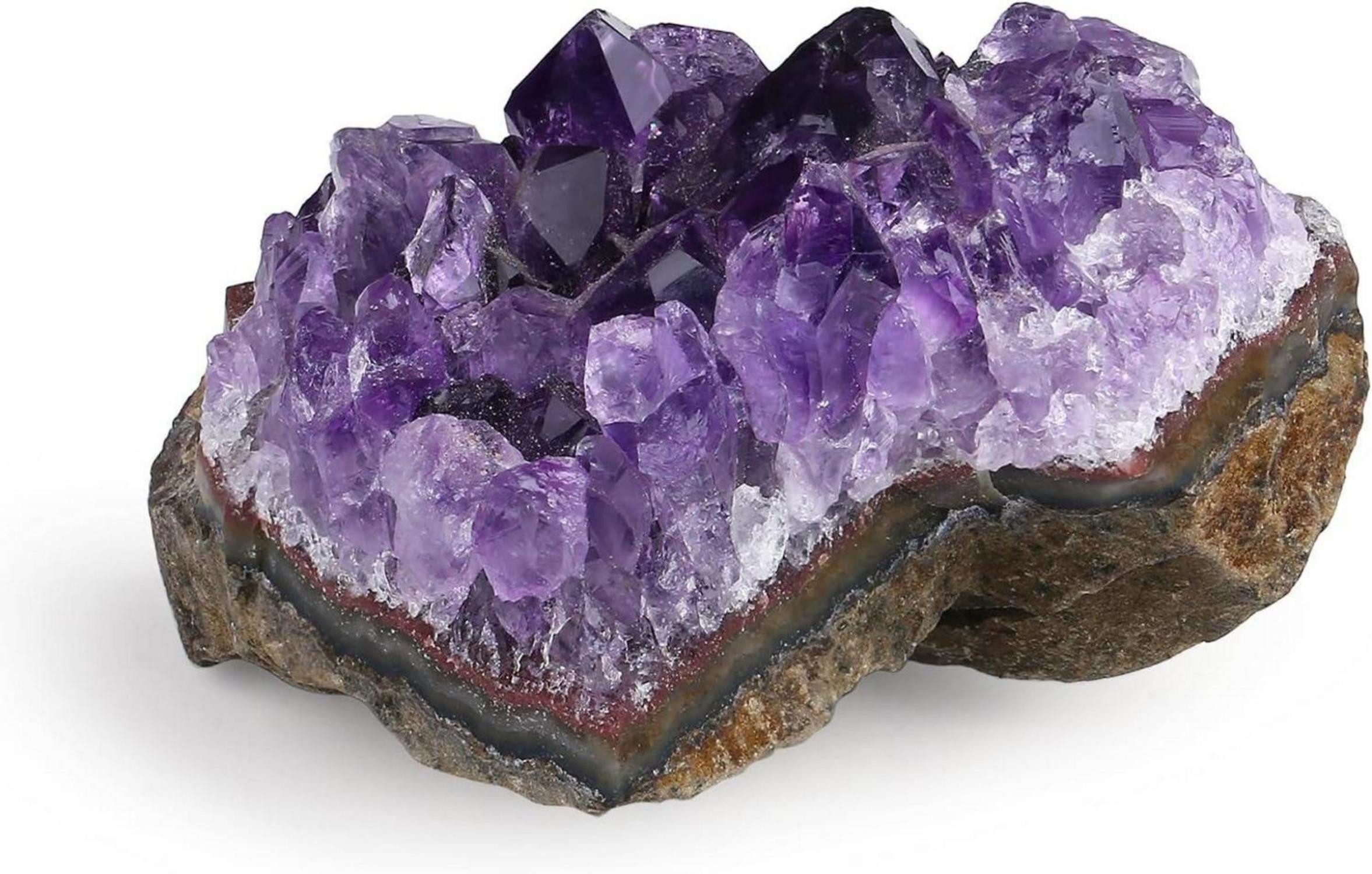 Edelstein Kristalle Amethyst Druse Rohstein Natürliche Kristall Steine ca.50-70g