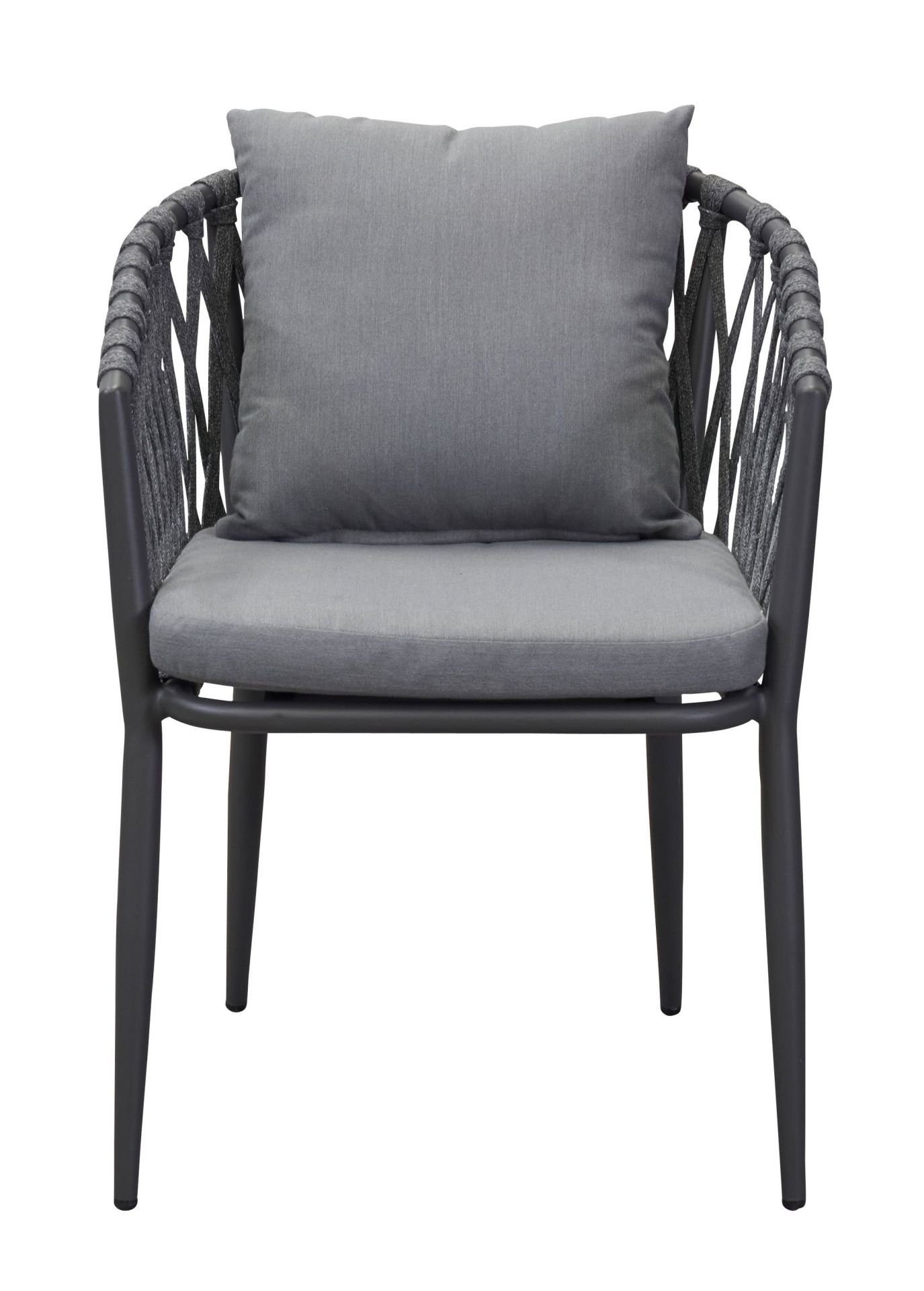 dasmöbelwerk Gartenstuhl Stapelstuhl Vienna Gartenstuhl Armlehnstuhl Balkonstuhl Rope Anthrazit