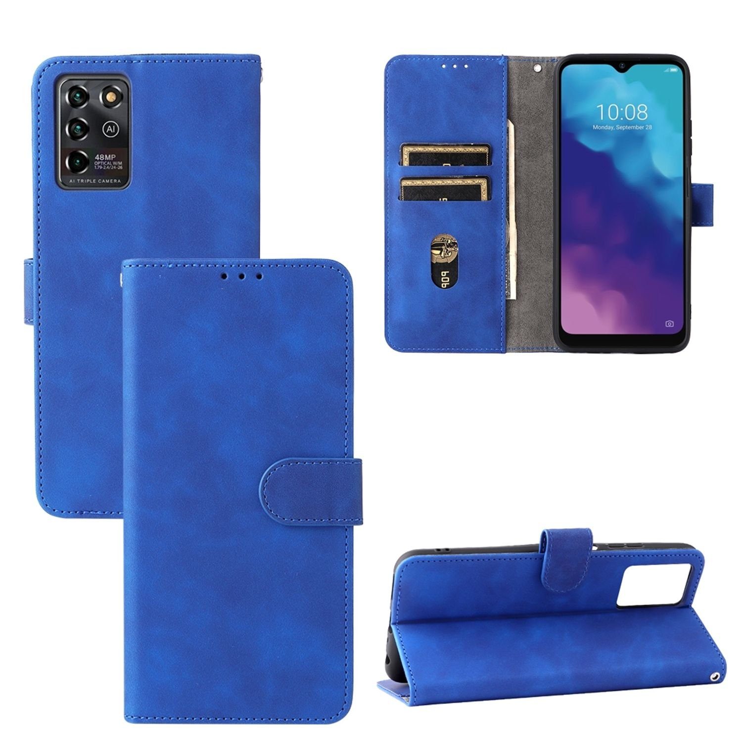 Robuste Handyhülle Für ZTE Blade V30 Vita - Mit Objektiv-Cover, Magnetring & Drehständer | Stoßfest & Kratzsicher