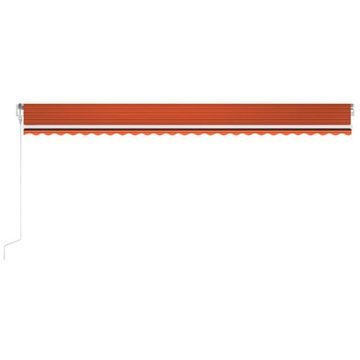 furnicato Markise Automatisch Einziehbar 600x350 cm Orange und Braun