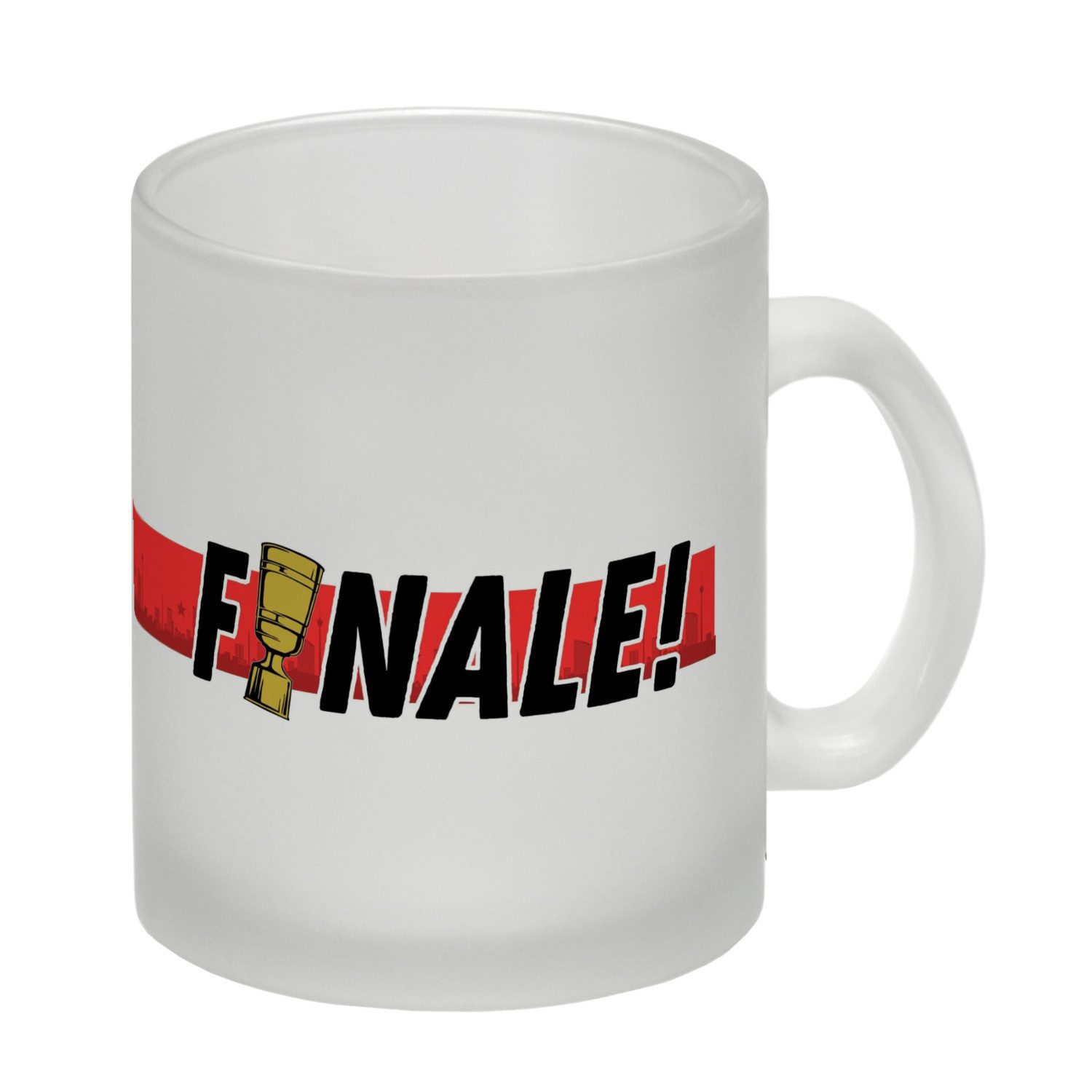 speecheese Tasse Stuttgart Brustring Finale Glas Tasse mit Skyline