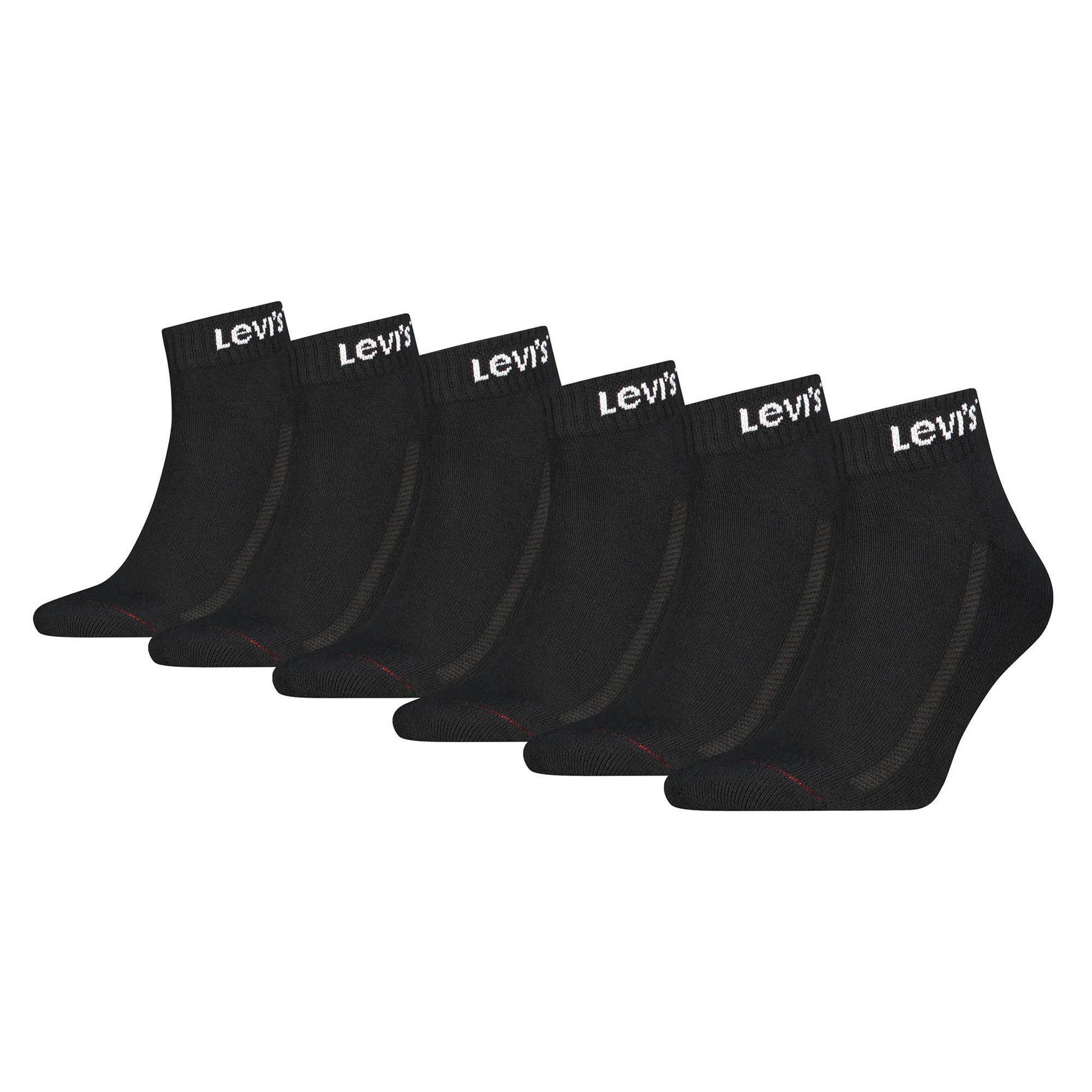 Levi's® Kurzsocken Unisex Socken 6er Pack Baumwollmischung (Packung, 6er Pack)