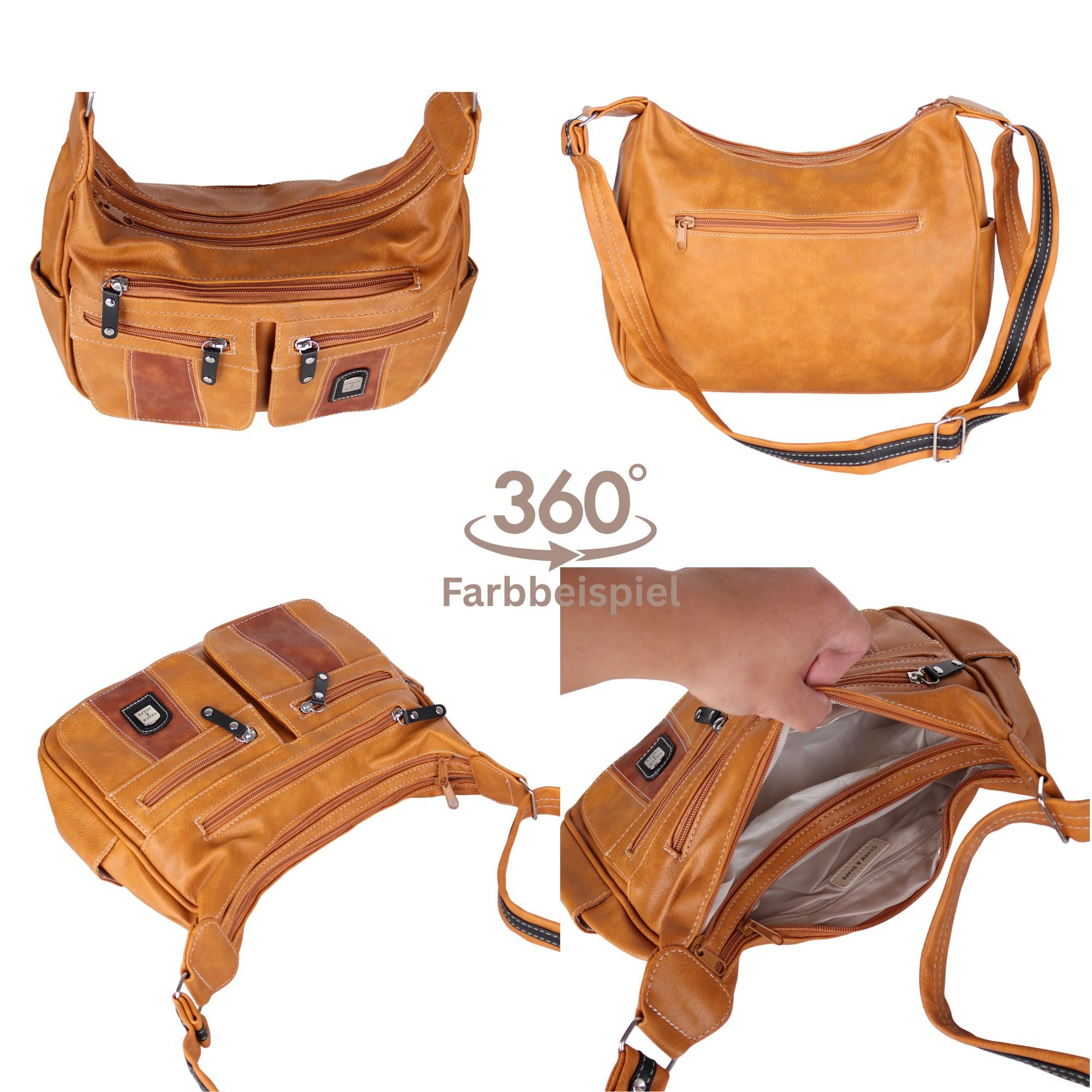 MIRROSI Umhängetasche Damen Schultertasche, 33x24x10cm Mittelgroß günstig online kaufen