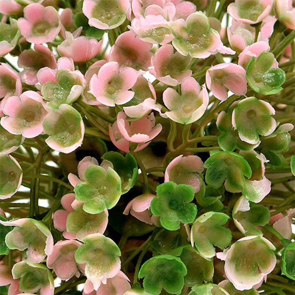 Künstliche Zimmerpflanze Mini Deko Kugel Rosa-Grün günstig online kaufen