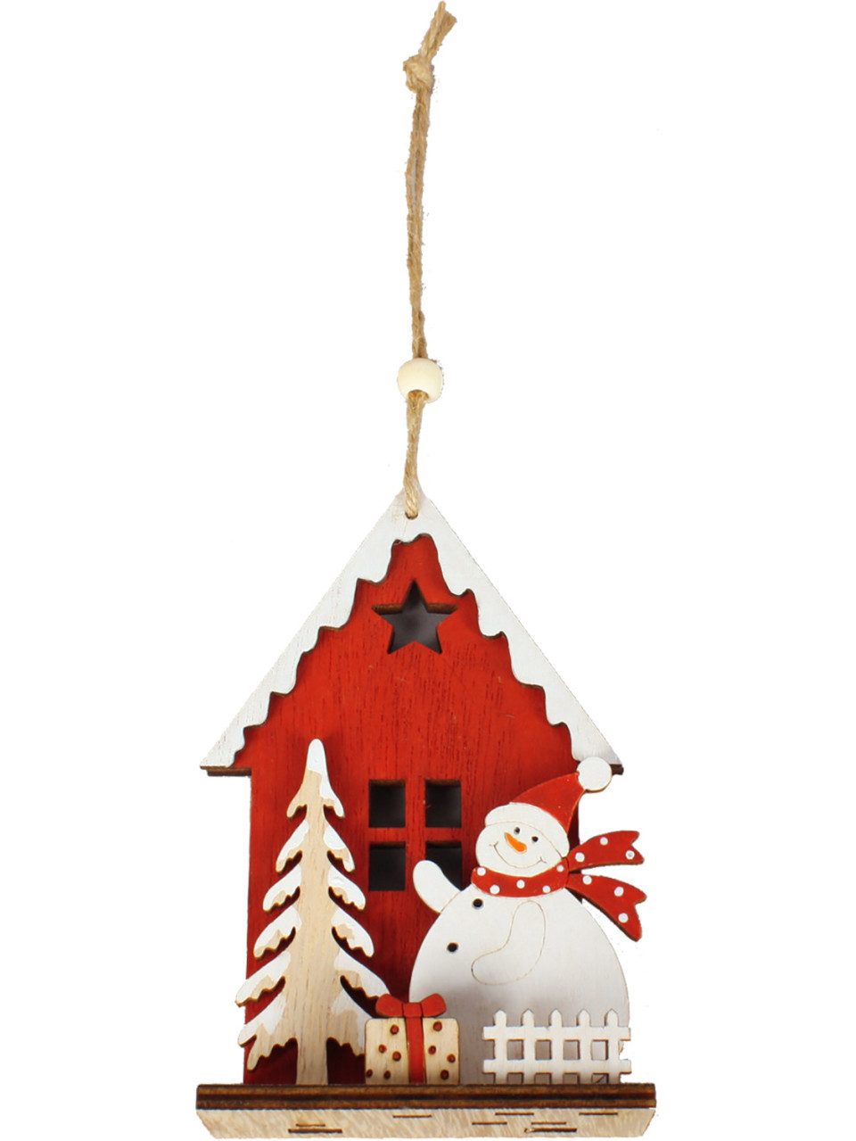 Trend Line Dekohänger TrendLine Weihnachtsanhänger Holz Weihnachtshaus