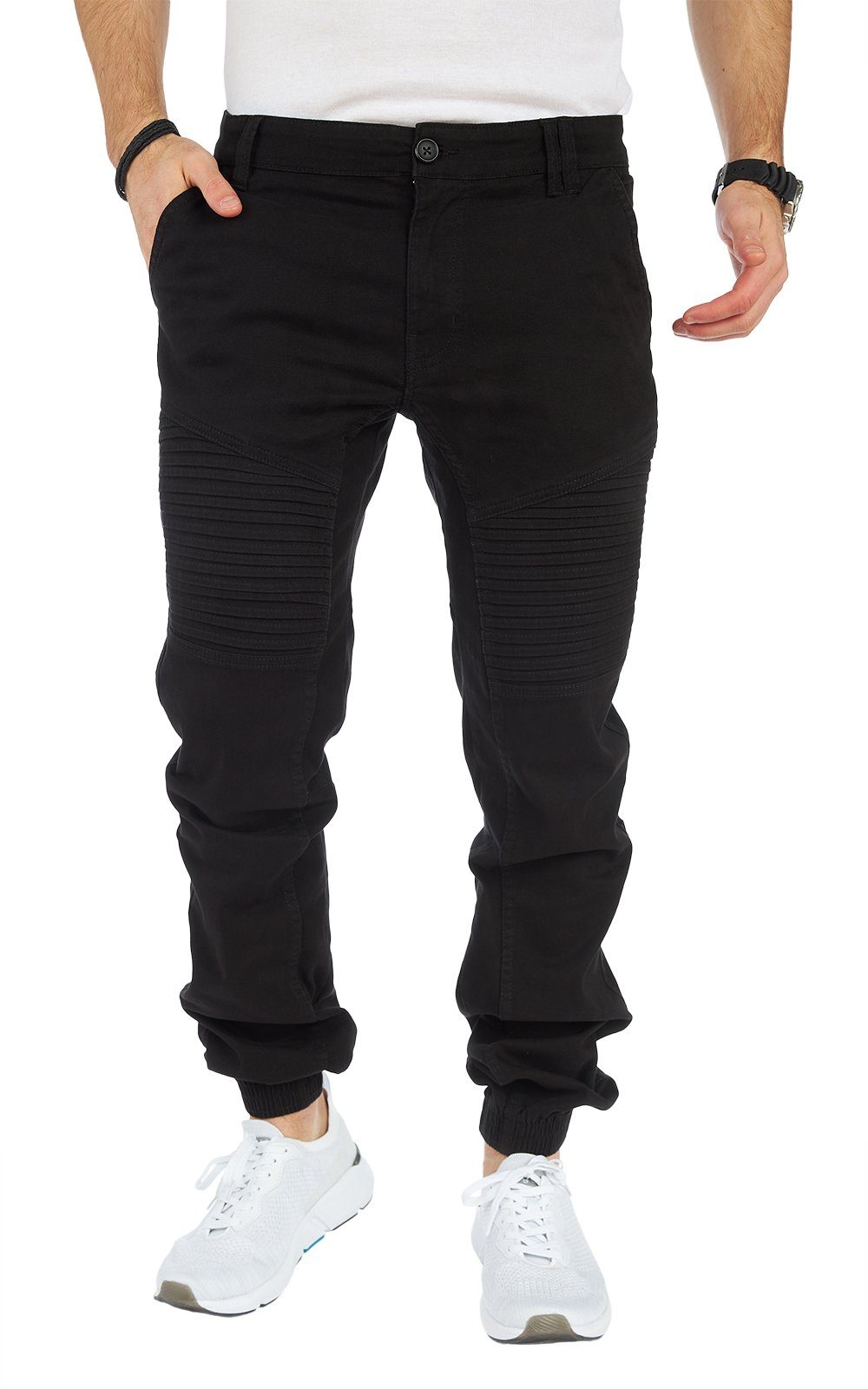 Styleko Cargohose 8009 Styleko Cargohose Herren Cargohose männer Cargohose Chino Hose Black