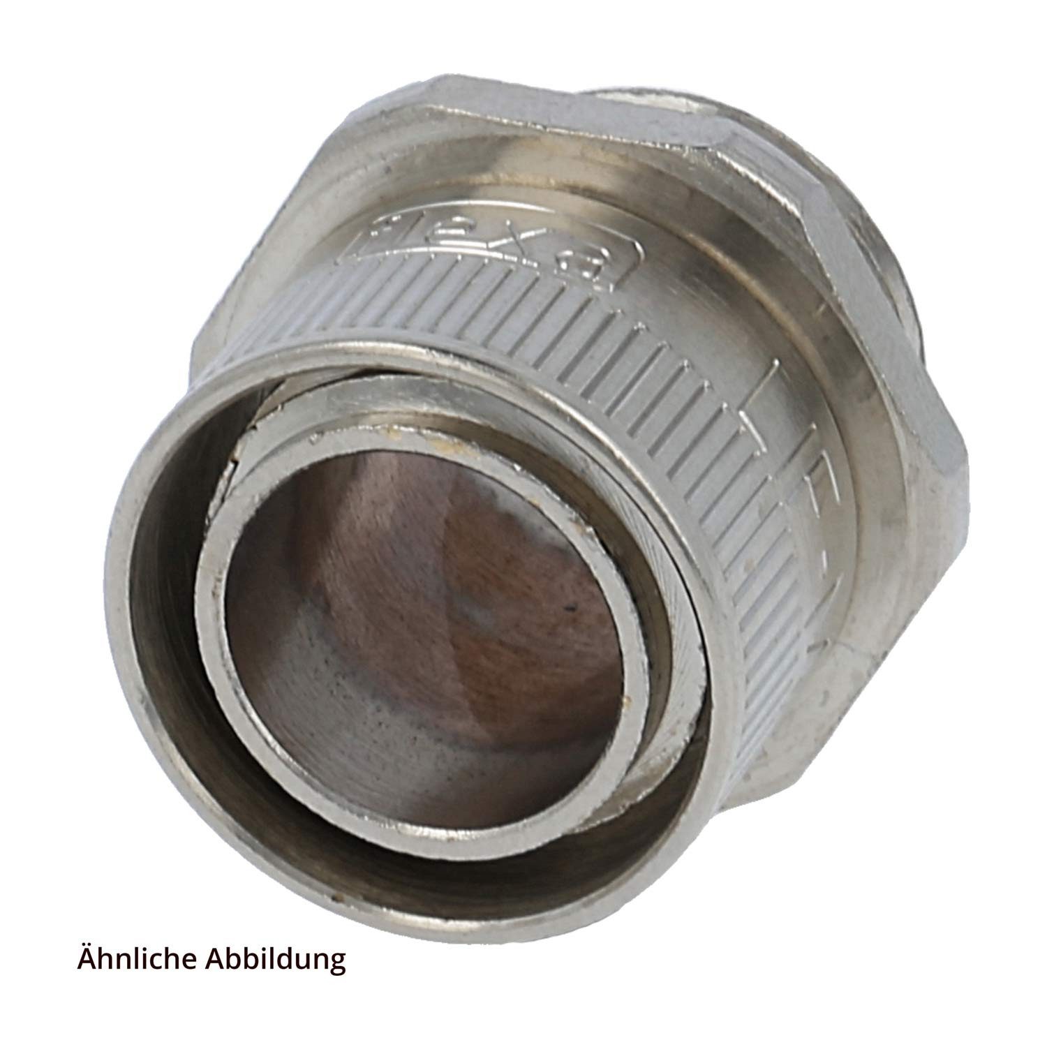 Flexa Schlauchverschraubung Titel:LIF-M Metallverschraubung gerade Gewinde M20x1,5 für Schlauch-A