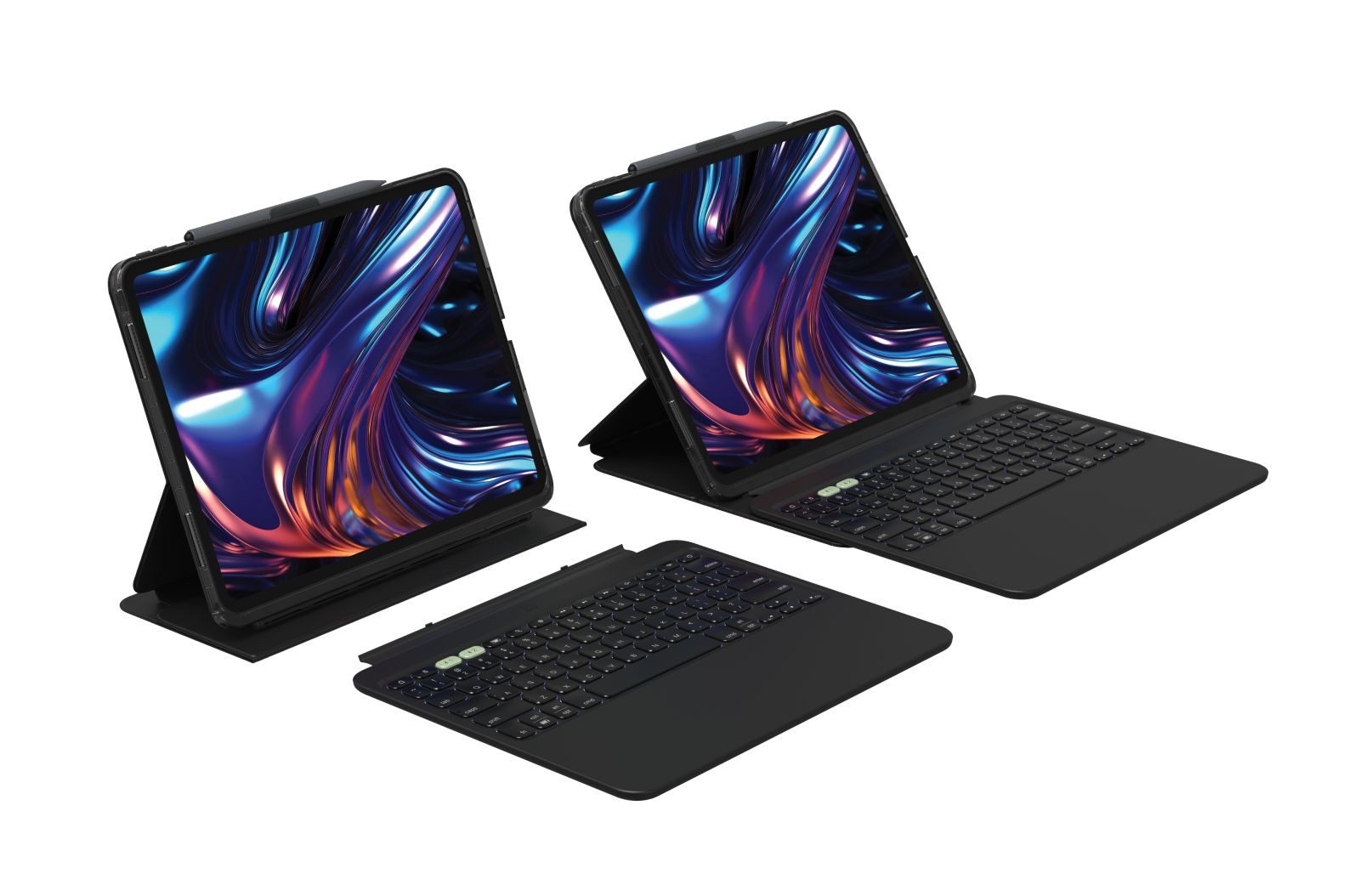 ZAGG Pro Keys 2 - Tastatur und Foliohülle (Smart Folio-Abdeckung) Tastatur