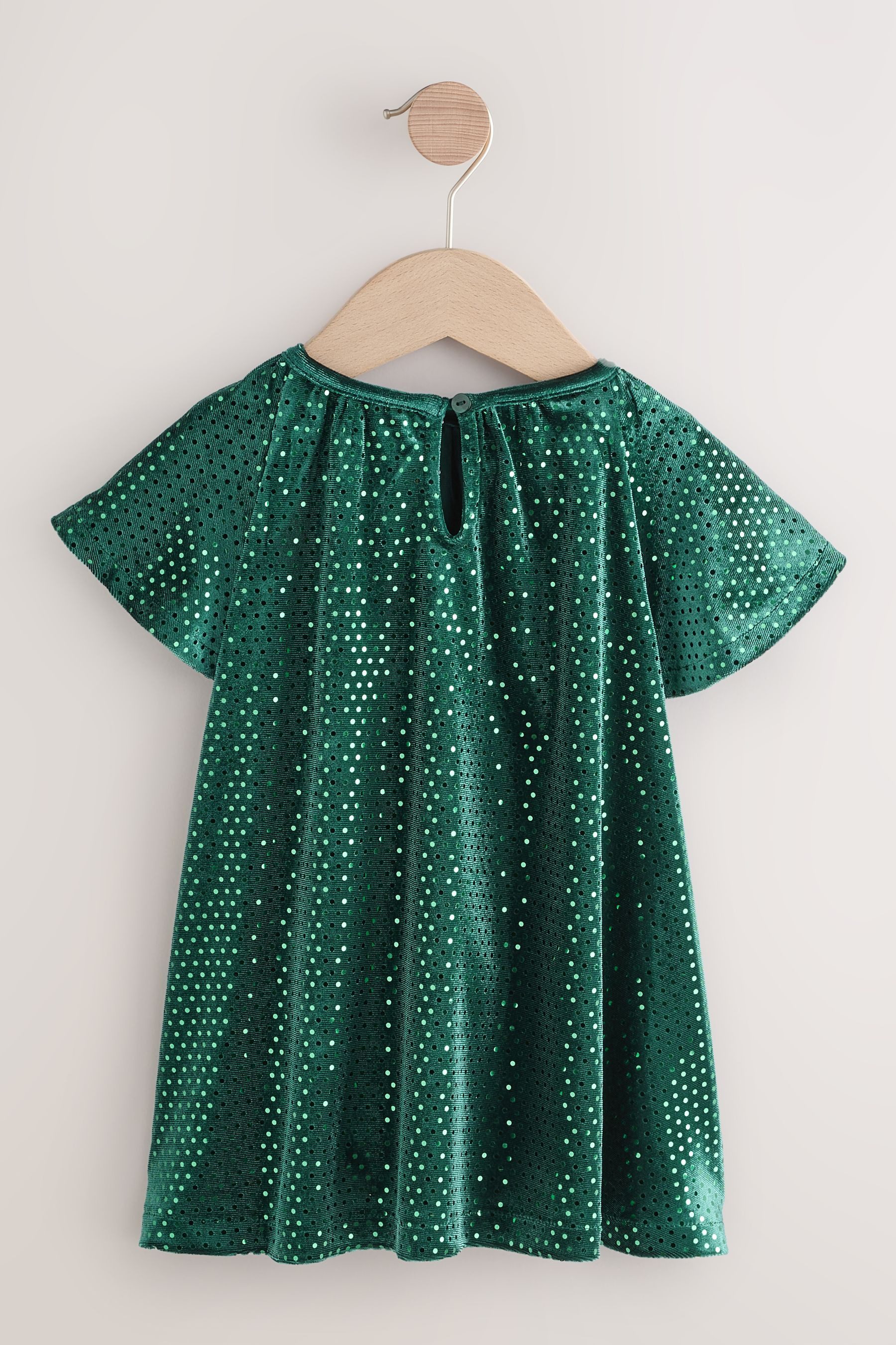 Next Partykleid Samt-Partykleid mit Pailletten (1-tlg) günstig online kaufen