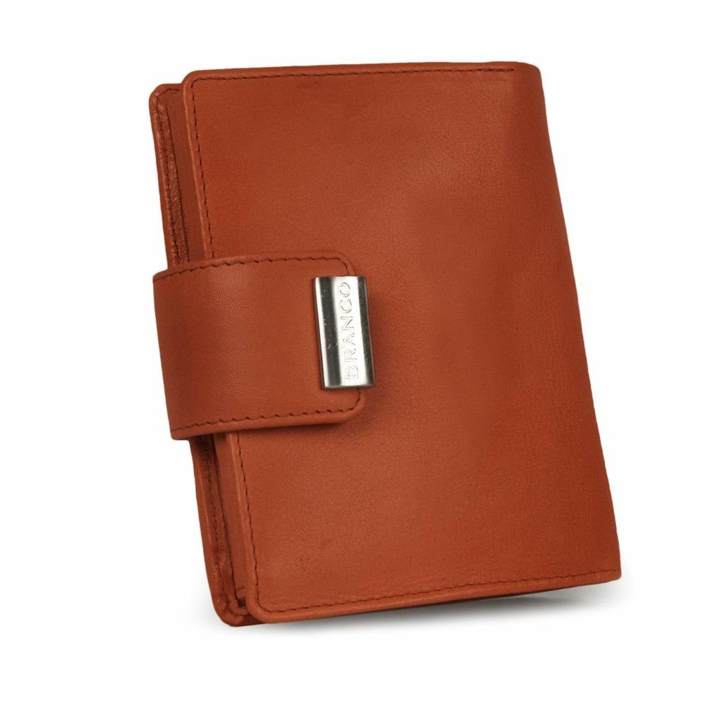 BRANCO Geldbörse Große Damen-Geldbörse / Portemonnaie, Leder Natur-Beige, B günstig online kaufen