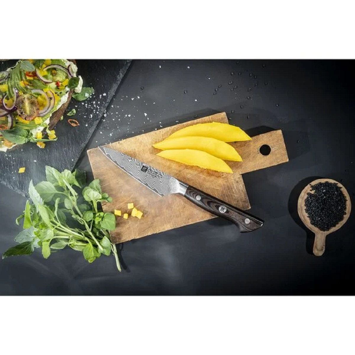 Zwilling Spickmesser ZWILLING Tanrei Spick & Garniermesser, 10 cm 101 Lagen Premium-Stahl
