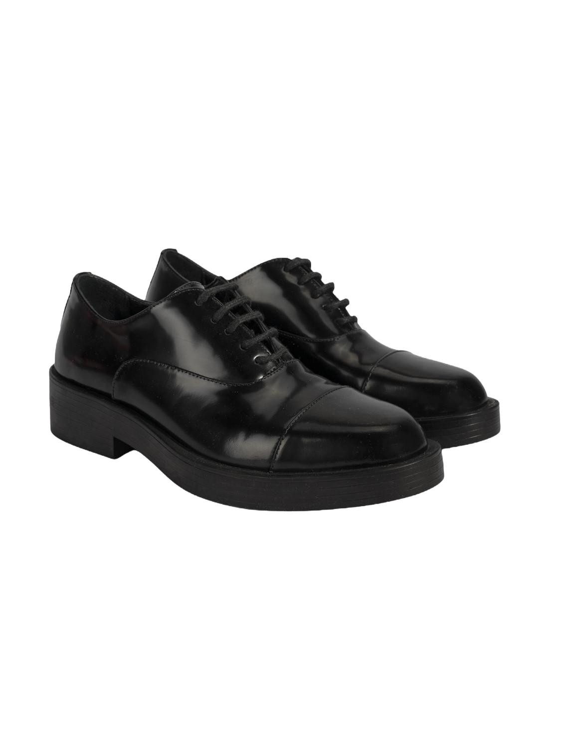 Desa Damen-Lederslipper – Schnürung, flacher Absatz, atmungsaktiv Pumps