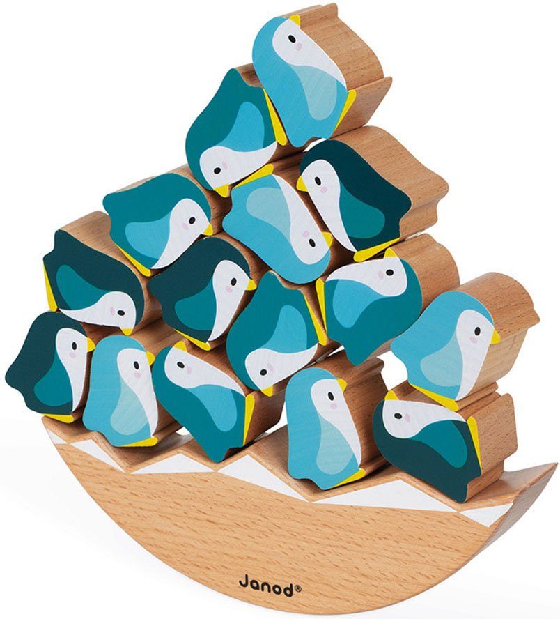 Wald Schaukel-Pinguine, WWF® - Holzspielzeug, weltweit FSC®- Janod Spiel, schützt