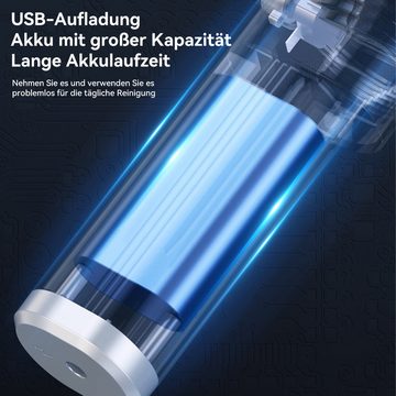 Novzep Akku-Handstaubsauger 6000Pa Handsauger Kabellos Tragbar Staubsauger,Für Auto Zuhause,120W