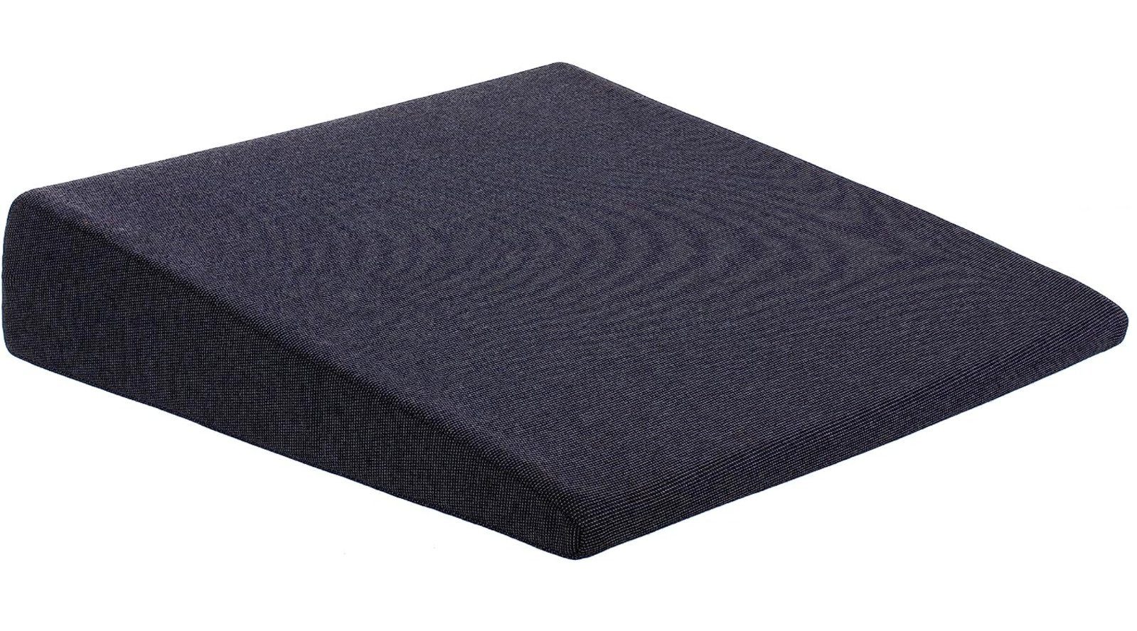 DocMed Keilkissen Sitzkissen Ergonomisch & Bequem für Rollstuhl, Auto, Zuhause, Büro, Entlastung der Hüfte, 1-tlg., Gegen Rückenschmerzen, Rückenentlastung, Bandscheibenentlastung, Orthopädisches Kissen, Hoher Sitzkomfort, Rückenschonendes Sitzen