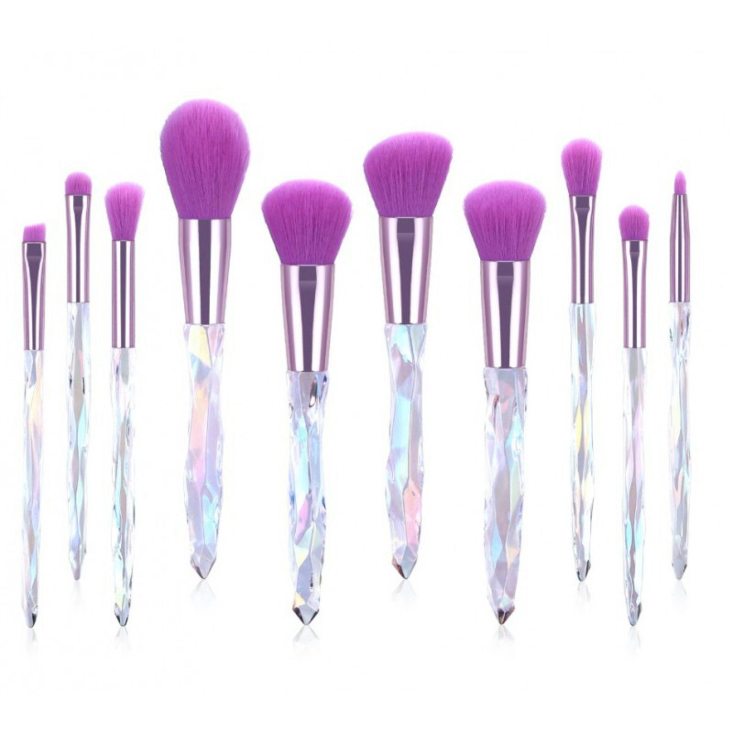 10 10-teiliges Brushes, tlg. Make-Up-Pinsel Kosmetikpinsel-Set WS-Trend