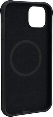 UAG Handyhülle U by UAG [U] Dot, [Apple iPhone 14 Plus MagSafe Hülle, Soft-Touch Silikon, Texturiertes Design, Wireless Charging / Magnetisches Aufladen kompatibel] schwarz