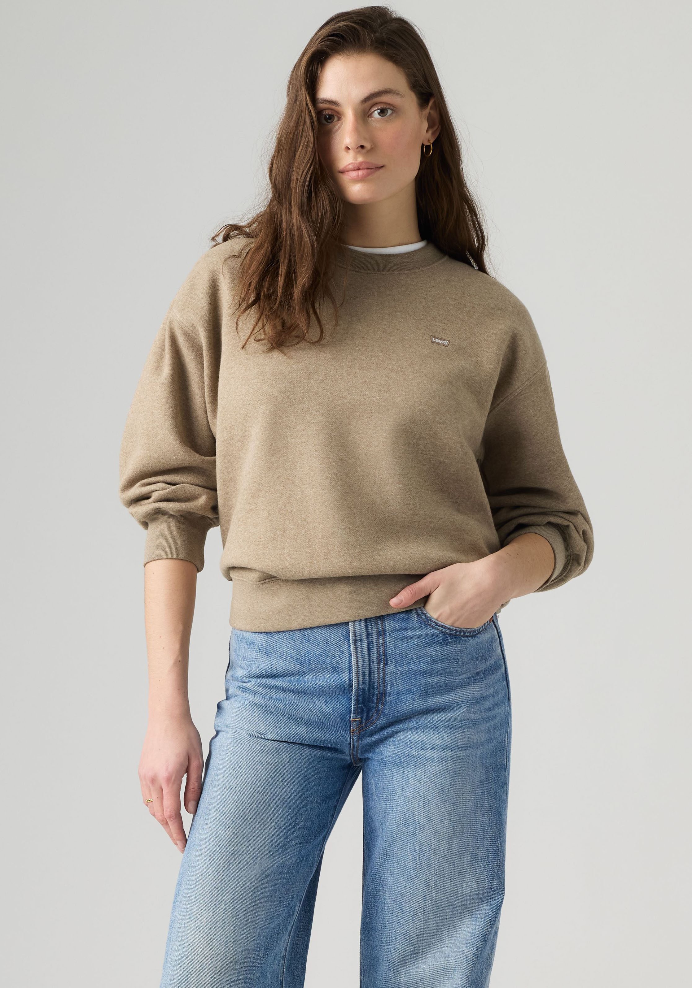 Levi's® Sweatshirt EVERYDAY CREW SWEATSHIRT mit kleinem Logo auf der Brust