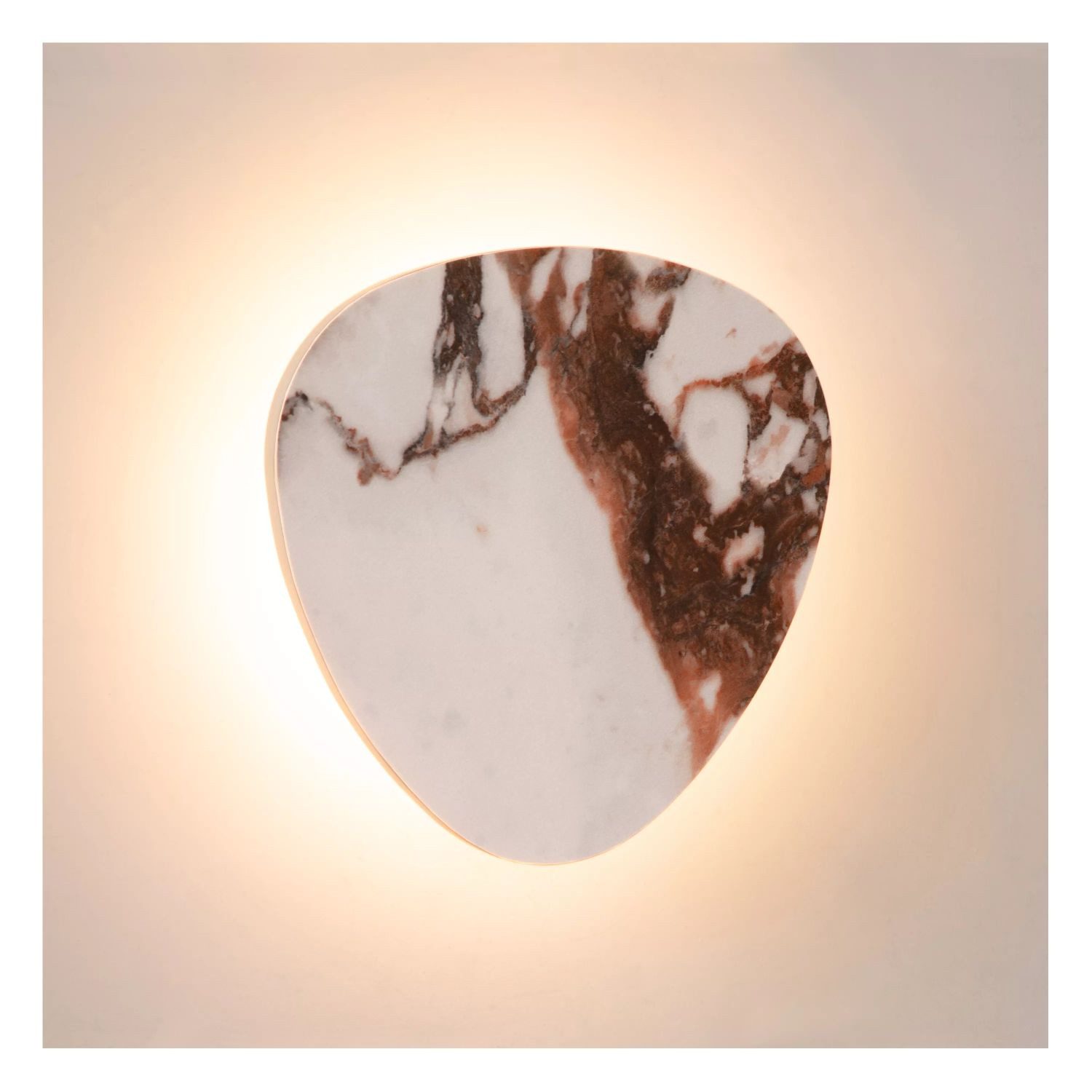 Licht-Erlebnisse Wandleuchte JOMUR, LED fest integriert, Warmweiß, LED Keramik Marmor 2700 K warmweißes Licht 280 lm Modern Keramiklampe