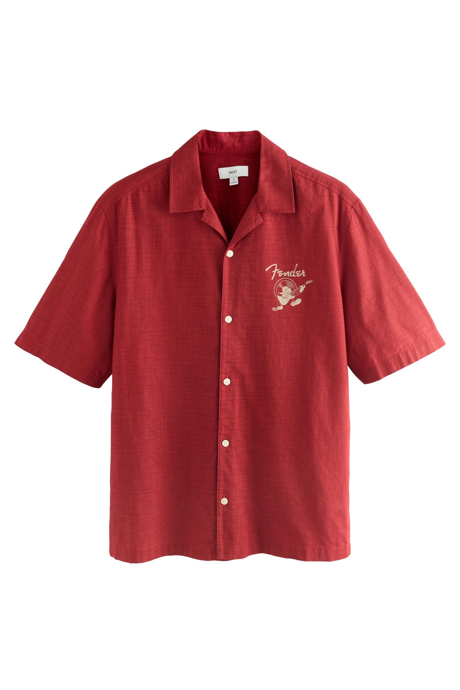 Kurzarmhemd Kurzarmhemd mit Rücken-Print aus Baumwolle