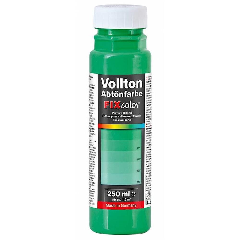 baufan® Vollton- und Abtönfarbe Farbe zum Mischen Innen und Außen Volltonfarbe, Farbtöne für dekorative Anstriche + Abtönen weißer Dispersionsfarben