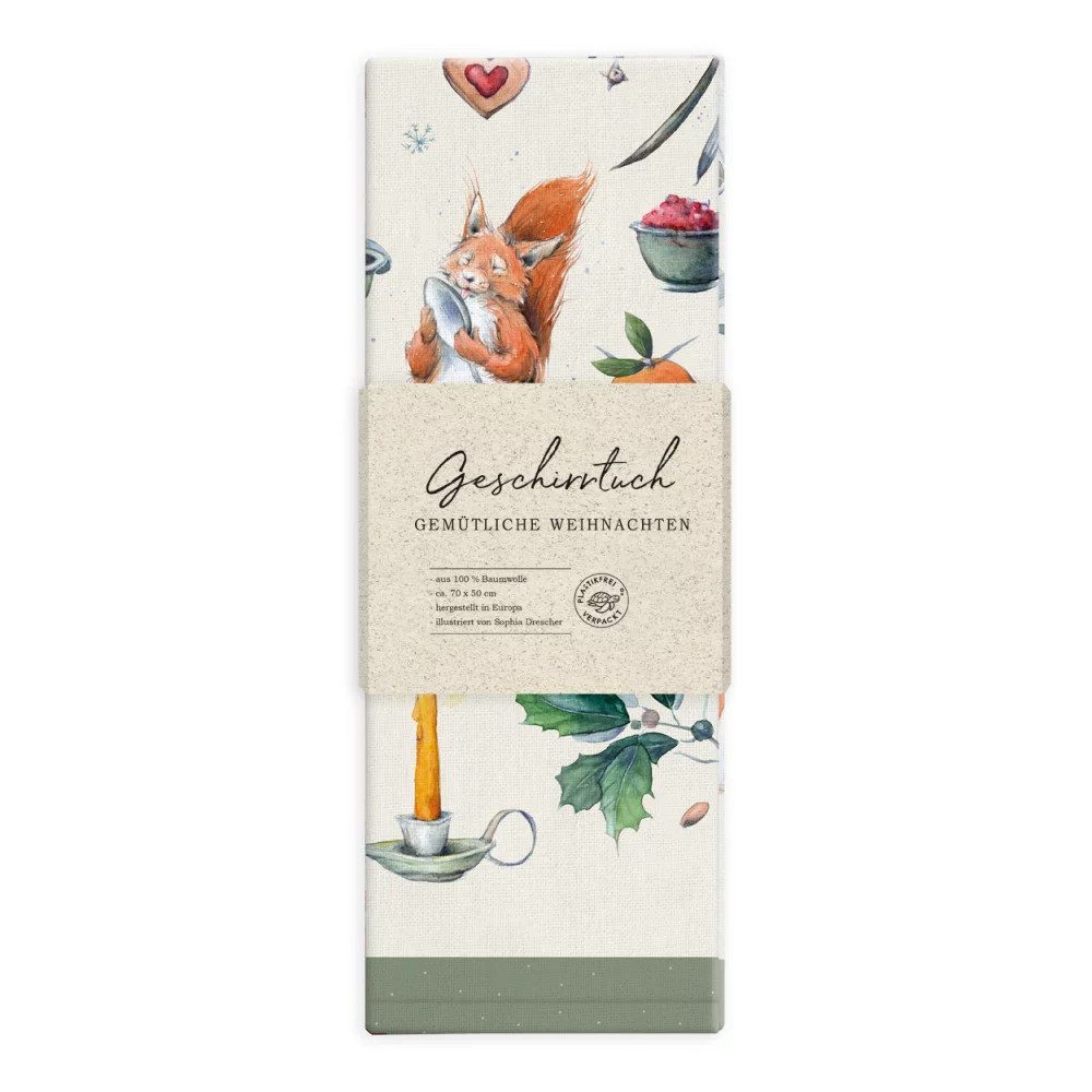 Grätz Verlag Geschirrtuch Geschirrtuch mit Motiv, 100% Baumwolle, (1 Tuch, günstig online kaufen