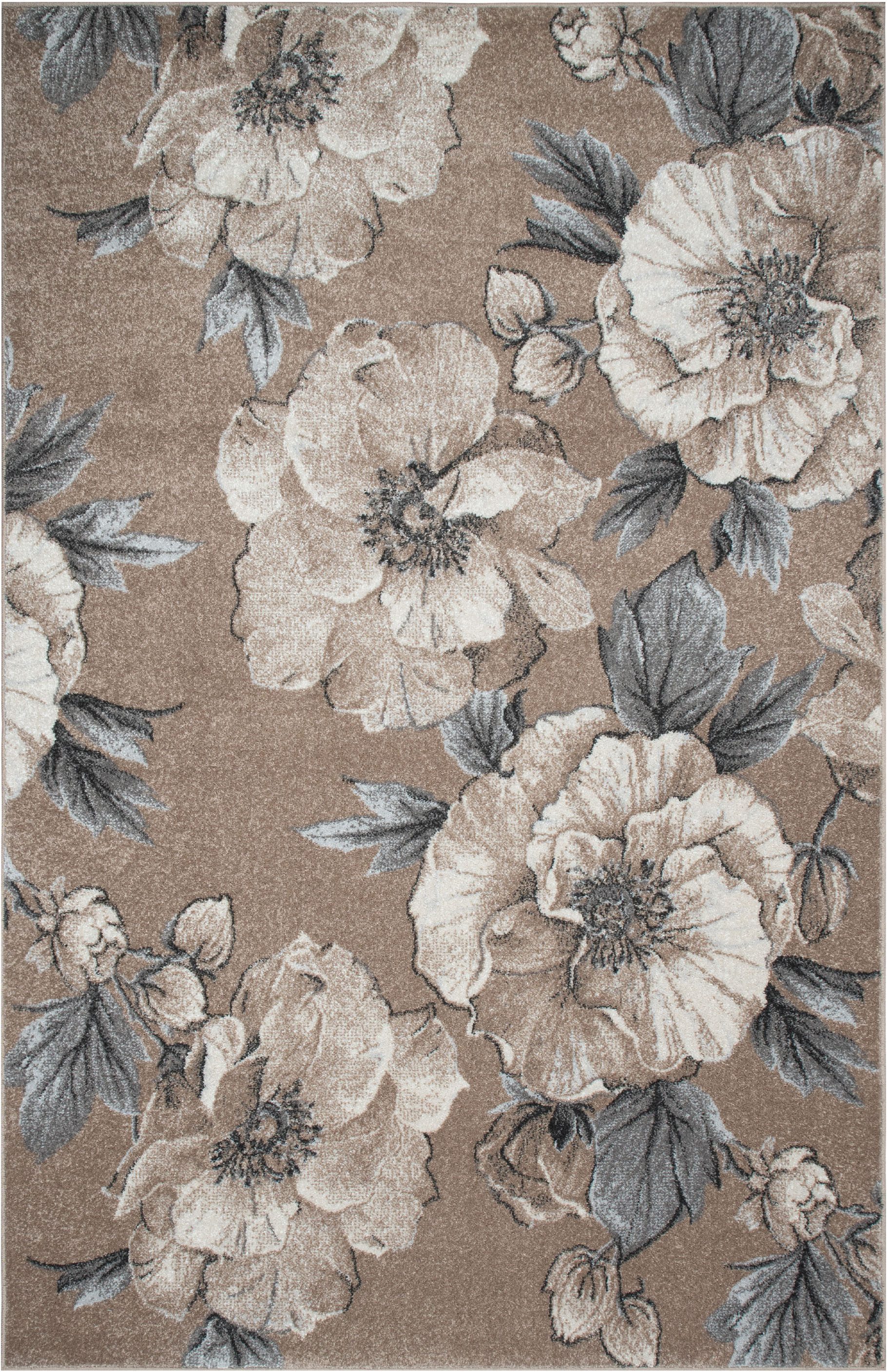 OTTO home Teppich Florent, Blumen Design, Vintage, rechteckig, Höhe: 9 mm, Floral, detailreiche Blüten, Botanical, elegant, Wohnzimmer