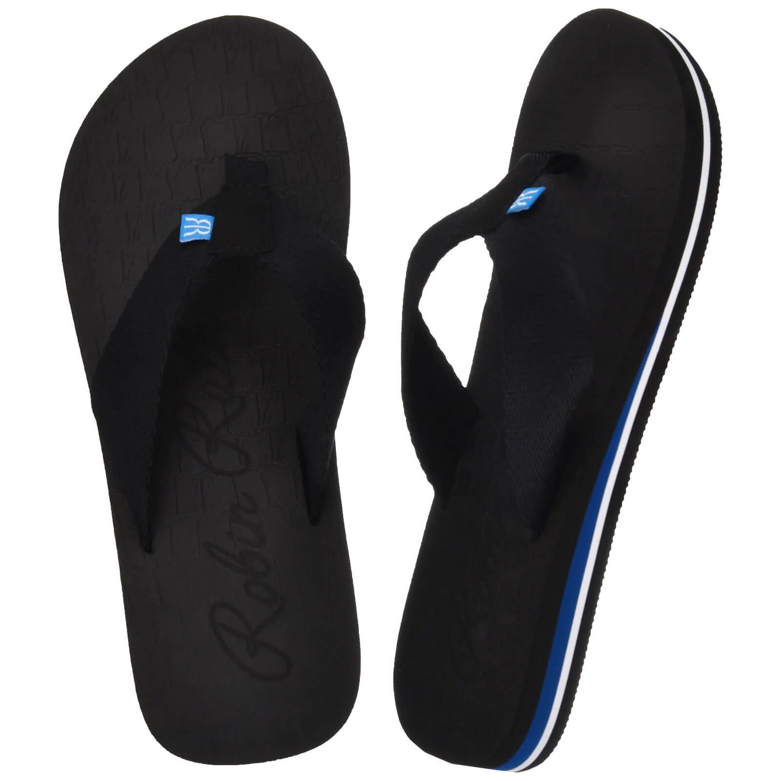 Robin Ruth FF-Herren Zehentrenner Herren Flip Flops Sandalen mit flacher Sohle in verschiedenen Designs