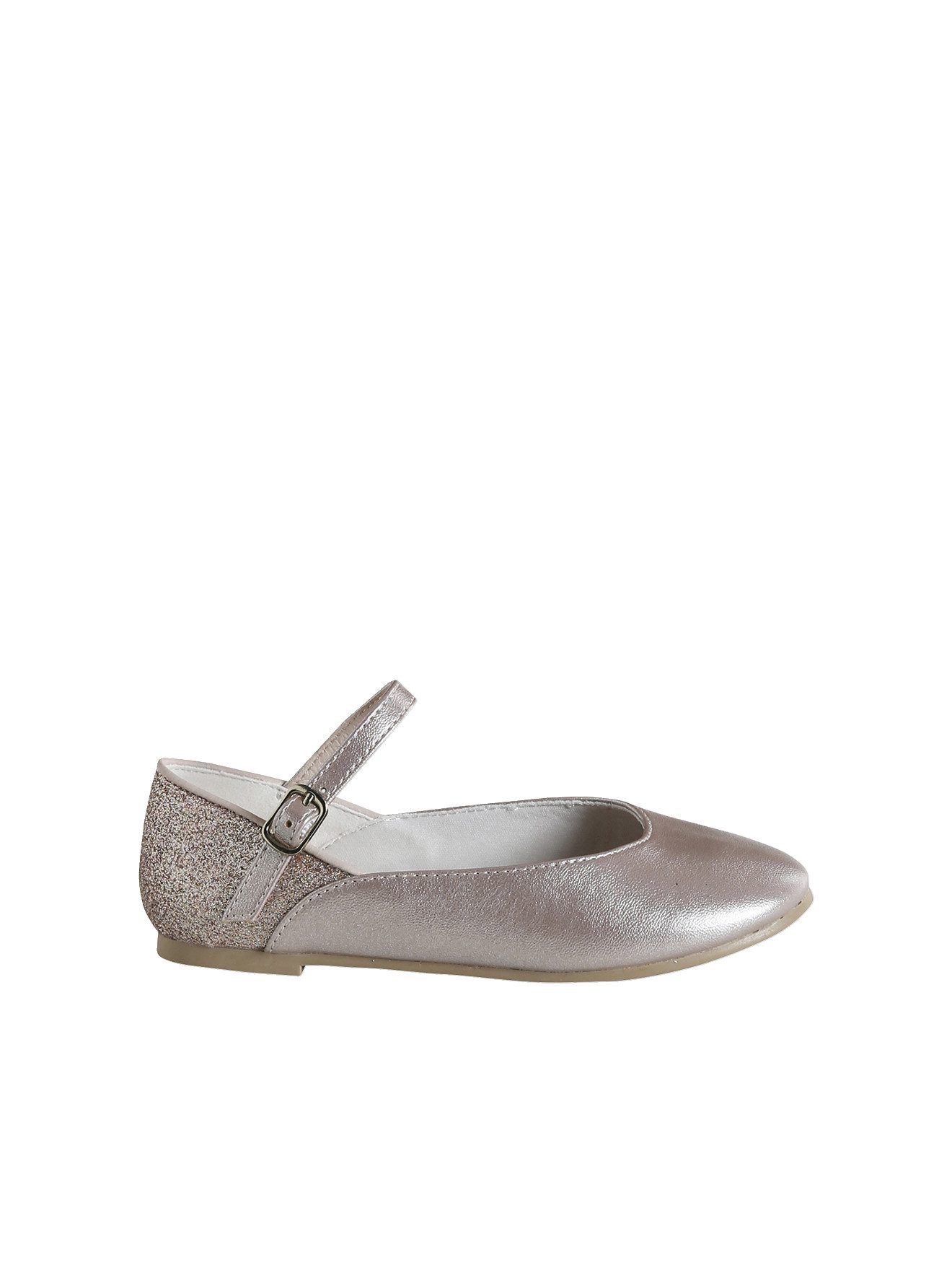 vertbaudet Mädchen Балетки mit Glitzer und Anziehtrick Ballerina Anziehtrick