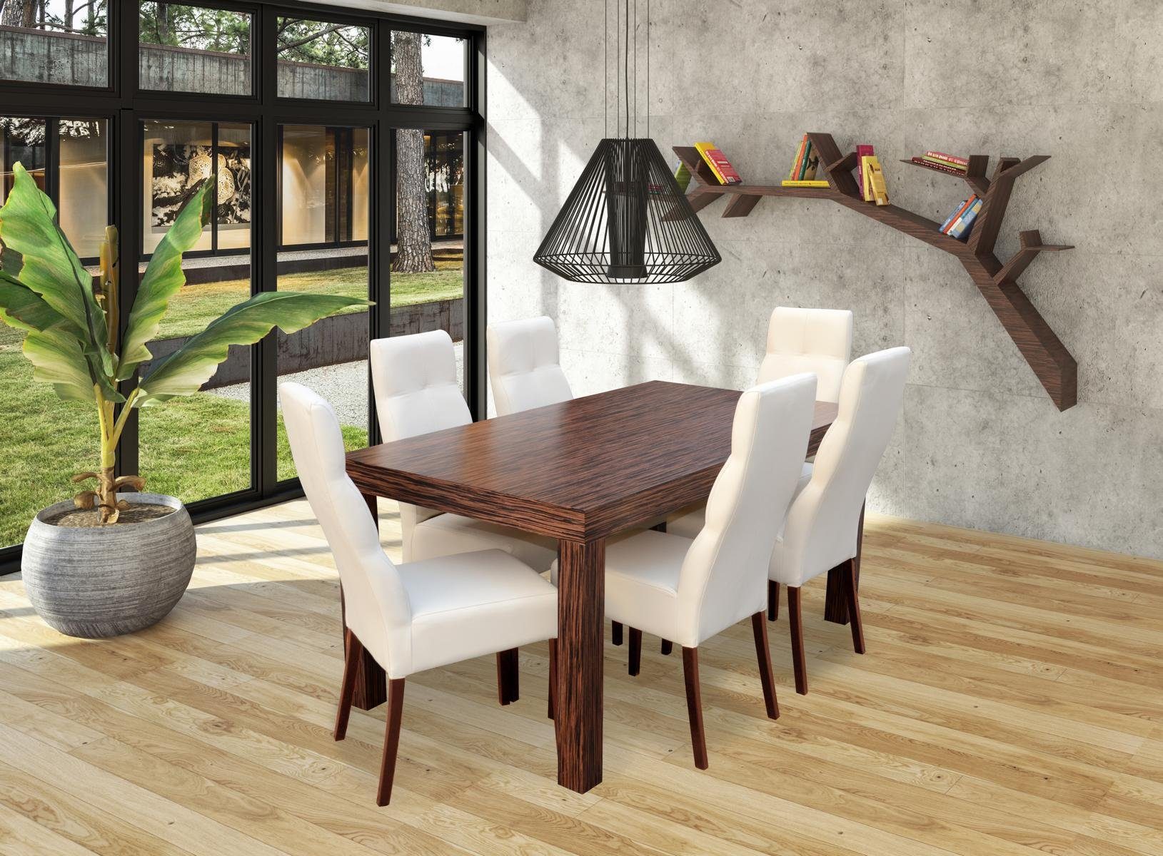 JVmoebel Essgruppe, Klassischer Esstisch Tisch Holz Esszimmer Garnitur 6x  Stuhl Set Stühle 7 tlg.Set online kaufen | OTTO